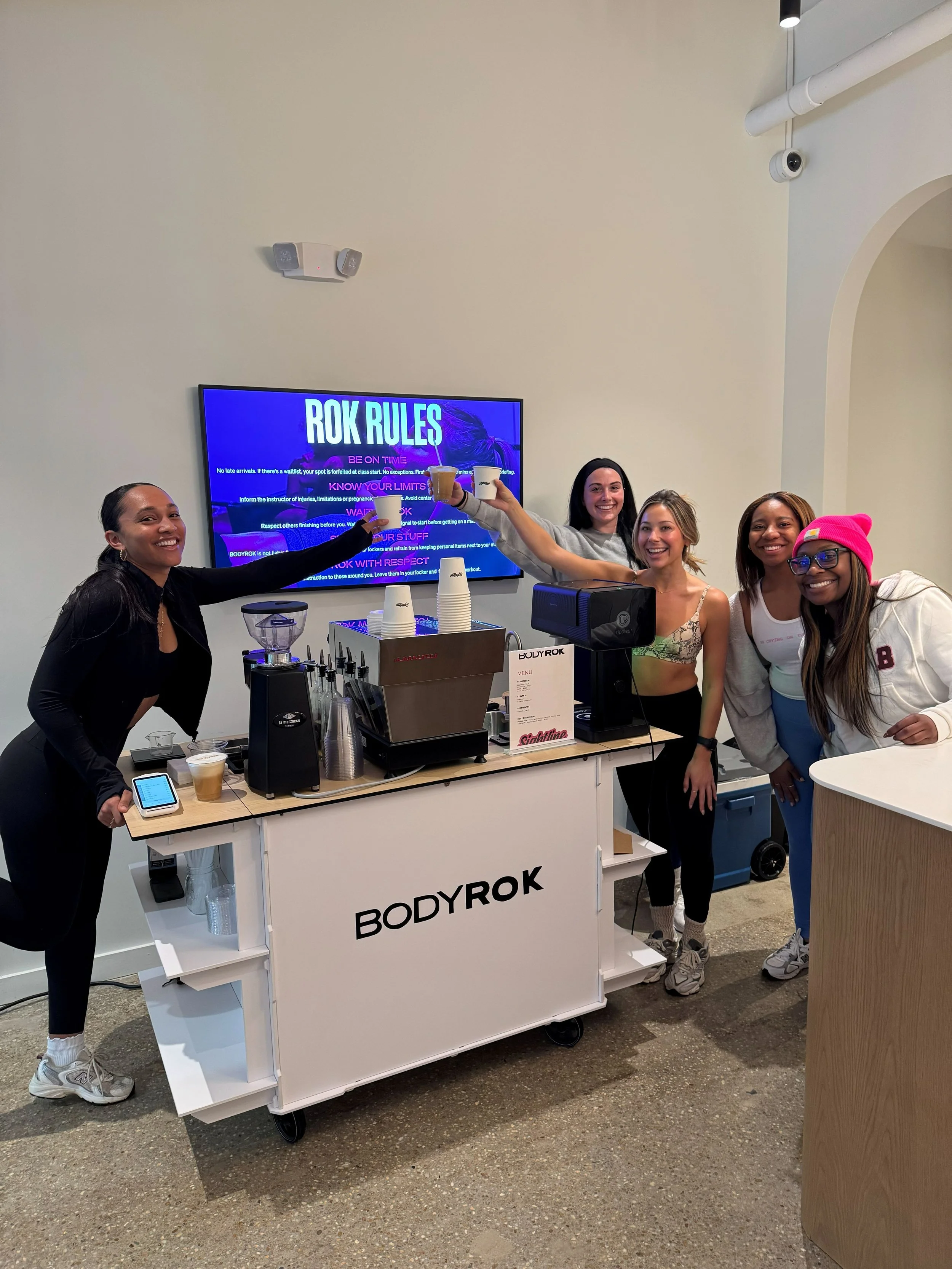 Atlanta coffee catering for BodyRok Inman Park customer wellness day