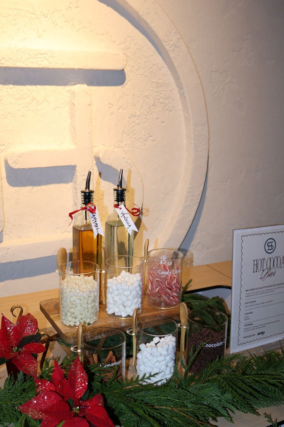 Hot chocolate catering for an Atlanta wellness and fitness event
