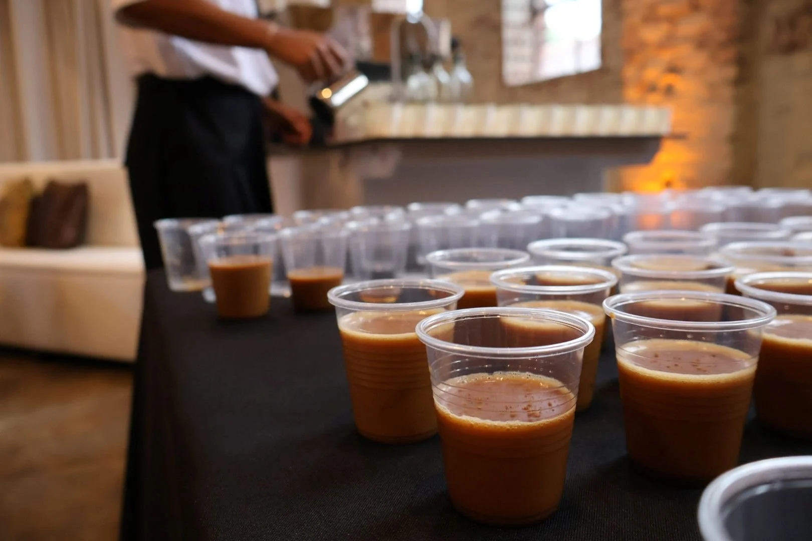 Sightline Coffee serving fresh espresso drinks at a local Atlanta event