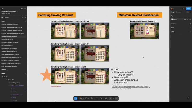 Figma - Example of mockup quality, component setup for quick iteration