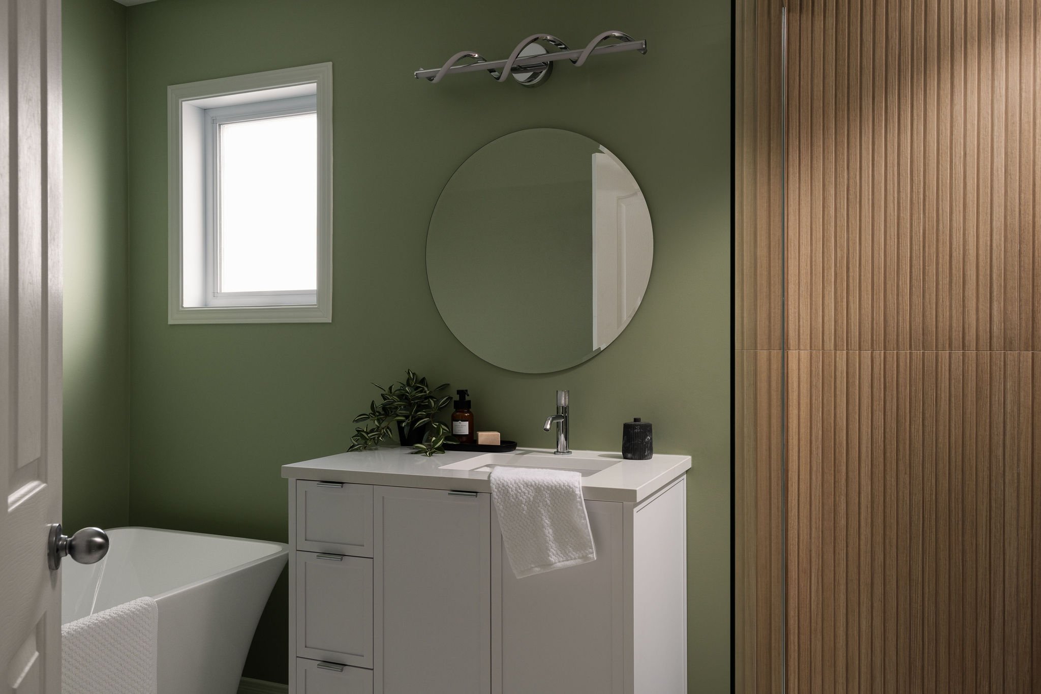 Stylish Green Bathroom