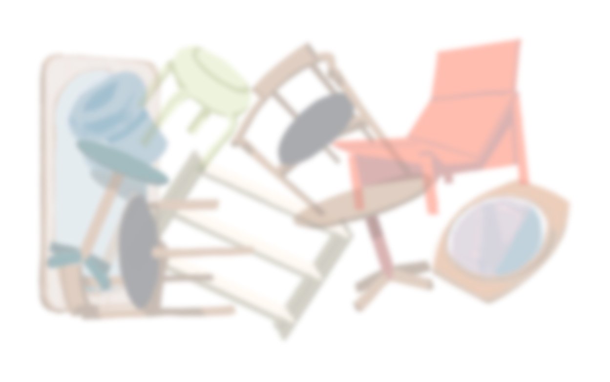 A jumbled, blurred illustration of Ourse's products. Drawn by Zach Monteiro, contributing artist at The Walrus, The New York Times, and more.