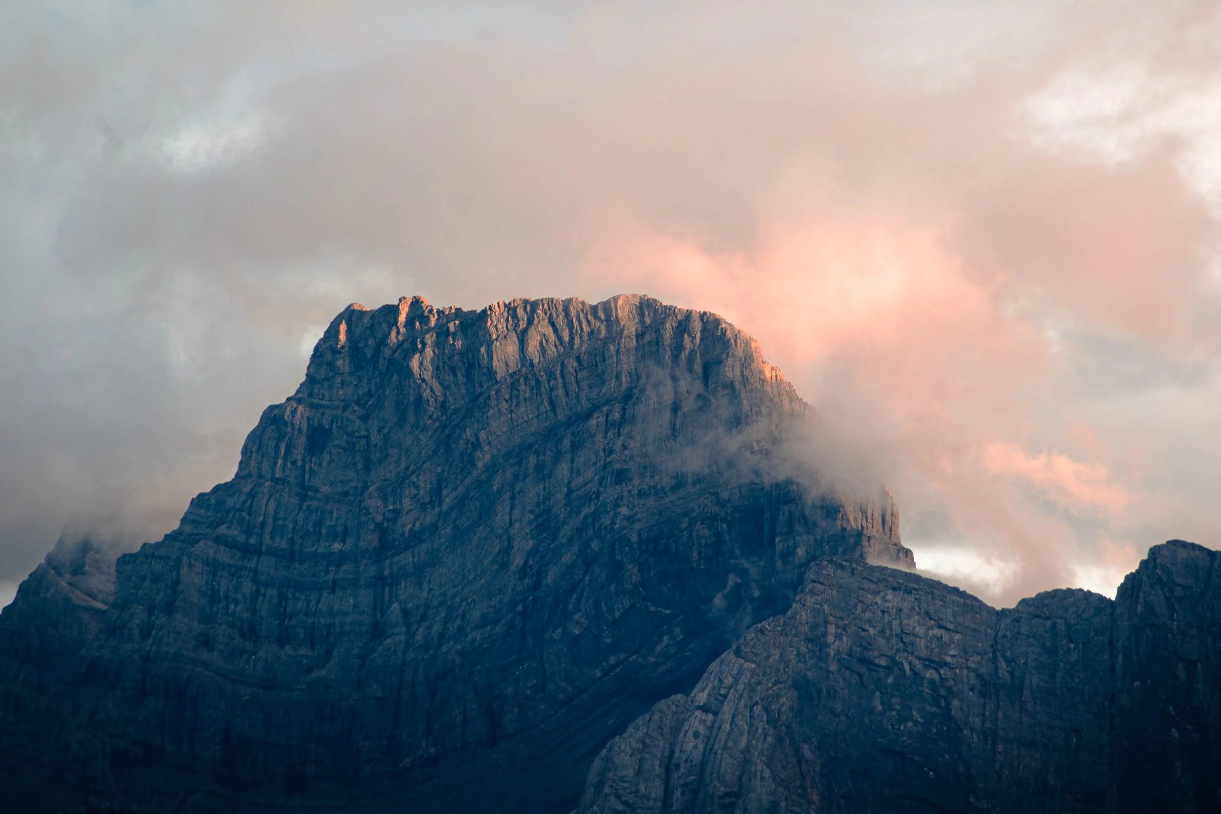 Sunset On Mountain