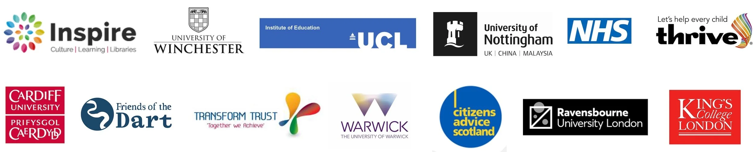 logos of variety of clients seymour research has worked with