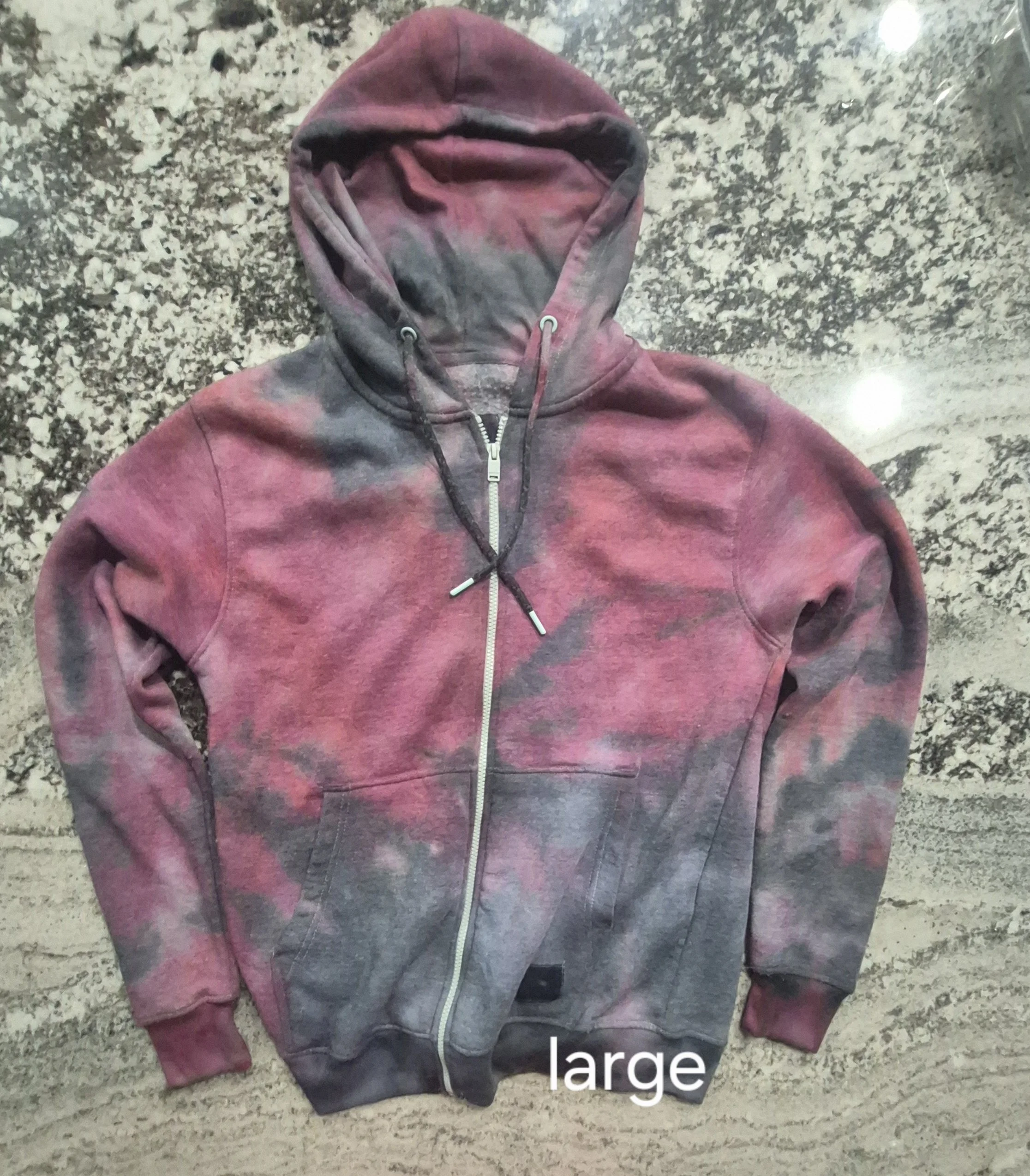 1 of 1 TIDE DYE HOODIE LARGE
