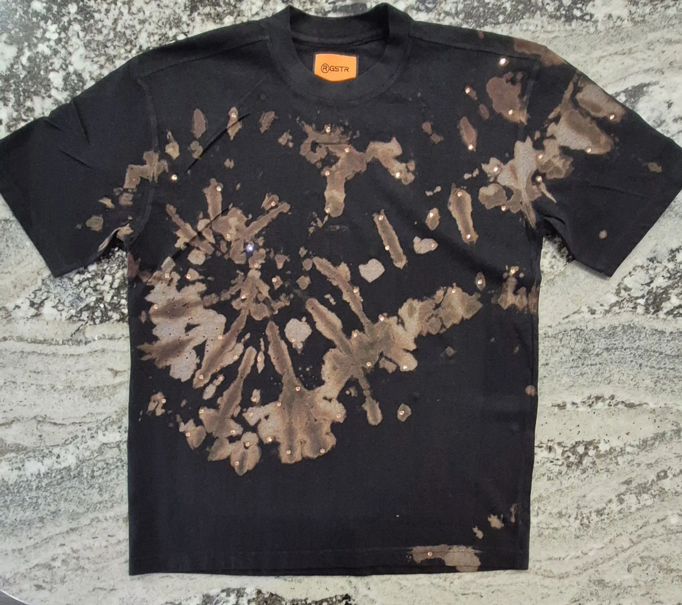 1 of 1 TIDE DYE HEAVY T-SHIRT MED.