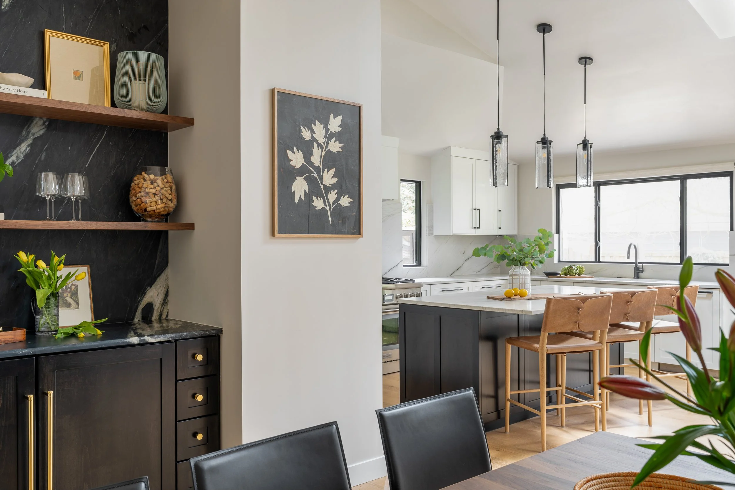 Kirkland | Remodel | Dining, Bar and Kitchen with Island
