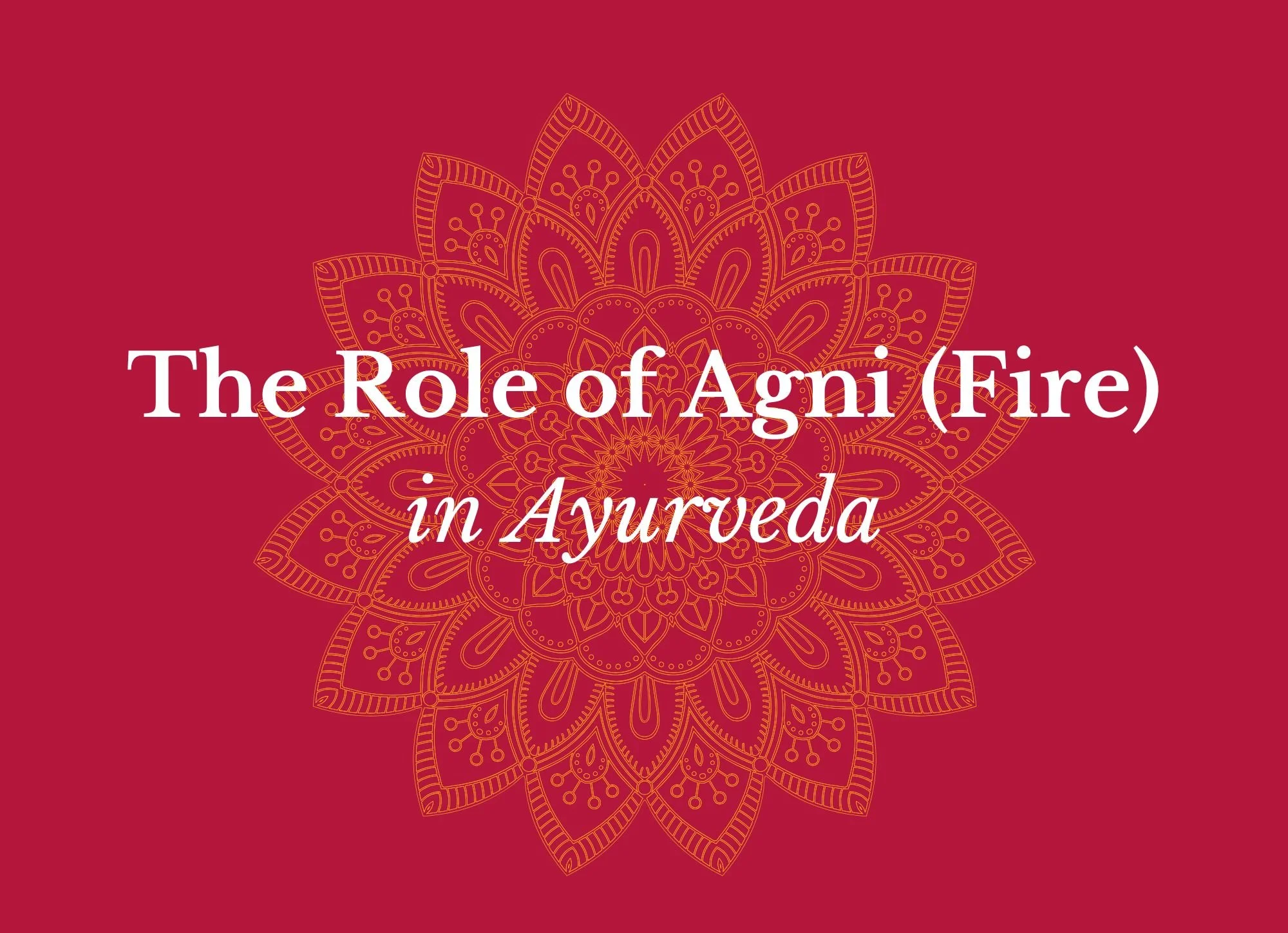 The Role of Agni (Digestive Fire) in Ayurveda @Natural Grocers