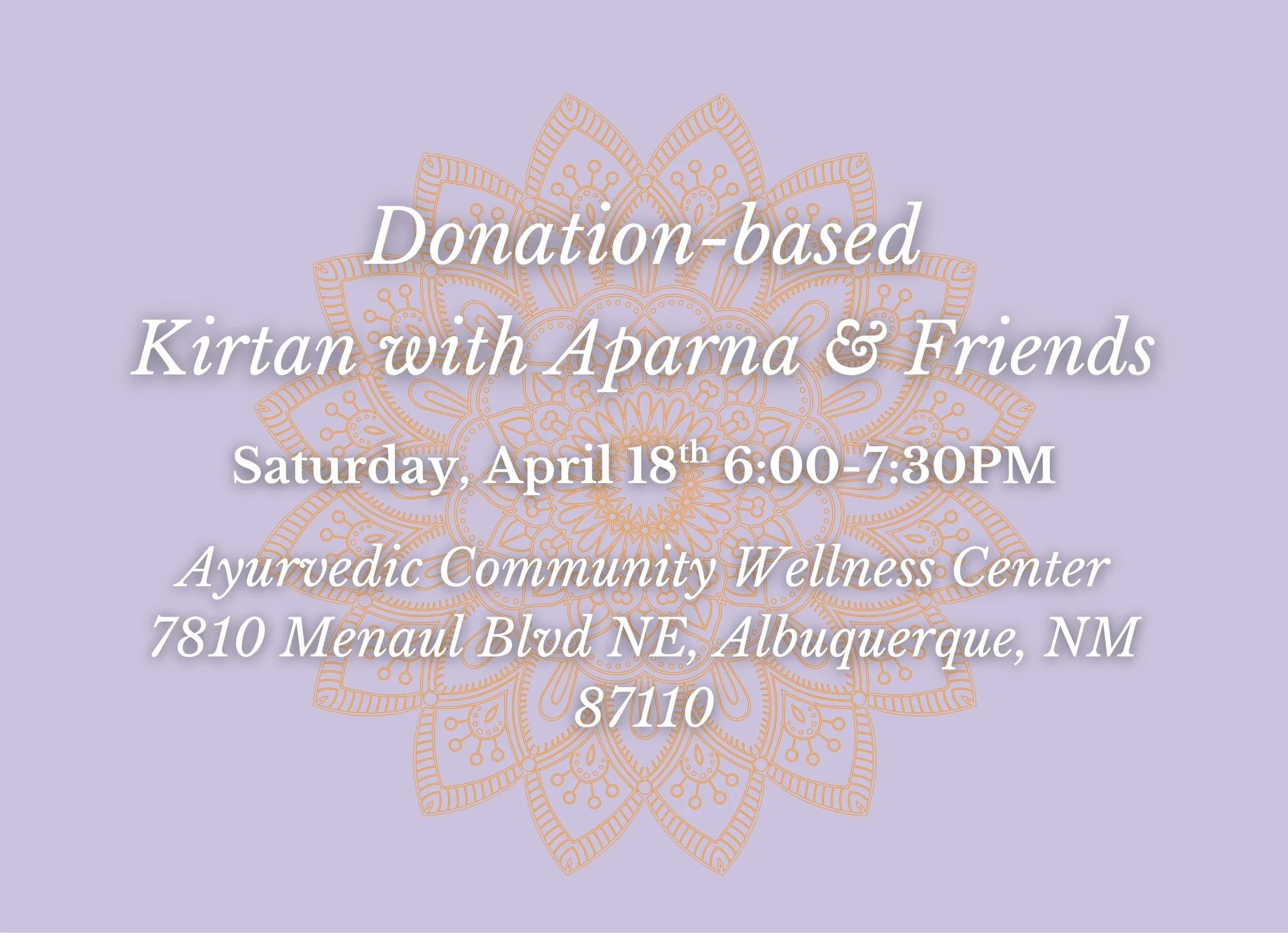 Kirtan with Aparna &amp; Friends