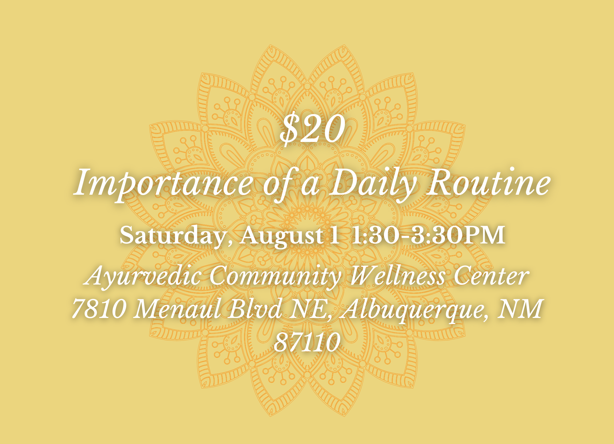 The Importance of a Daily Routine