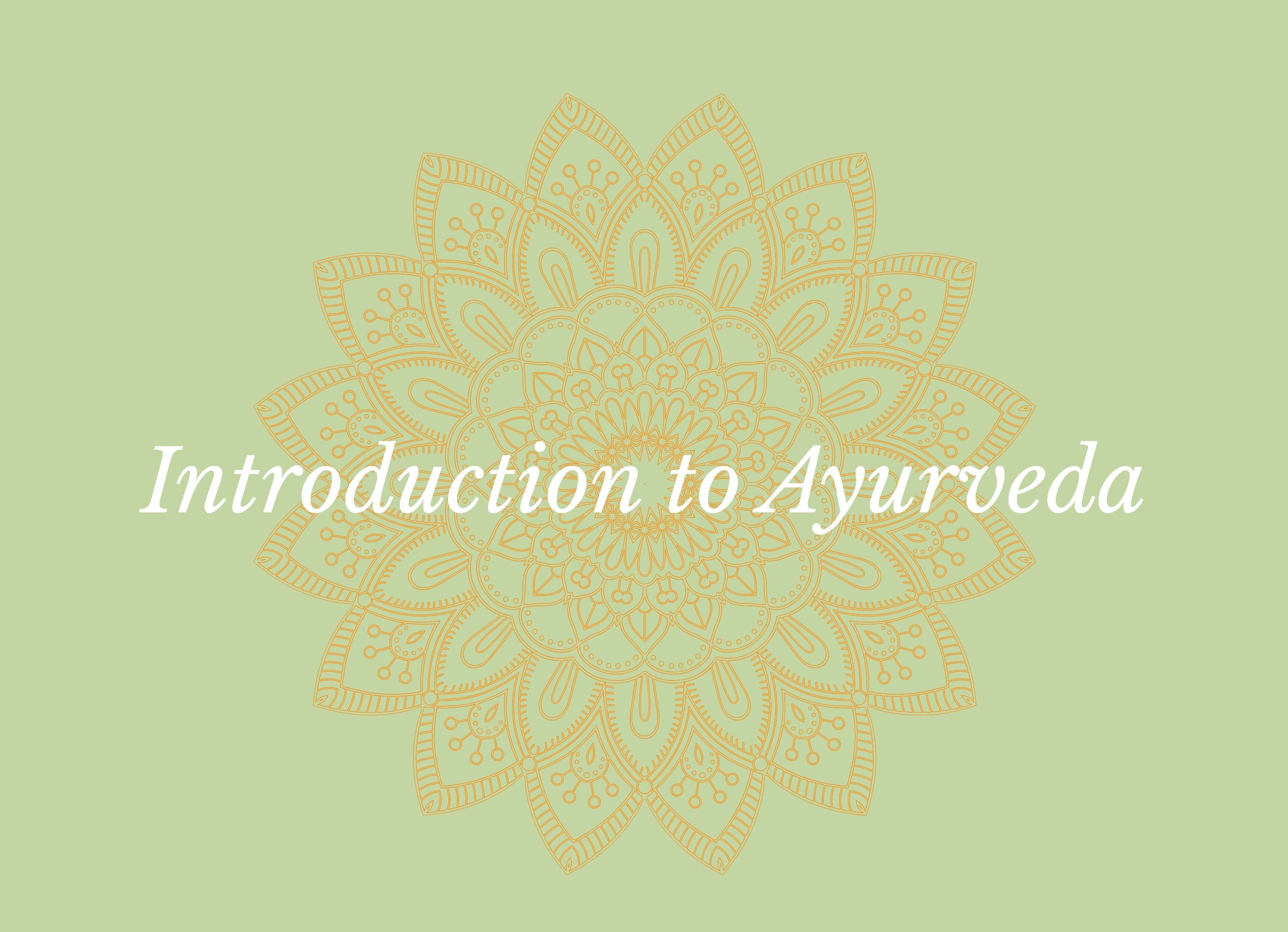 Introduction to Ayurveda: Foundations for Everyday Well-Being (March 14th 9AM-11:30AM)