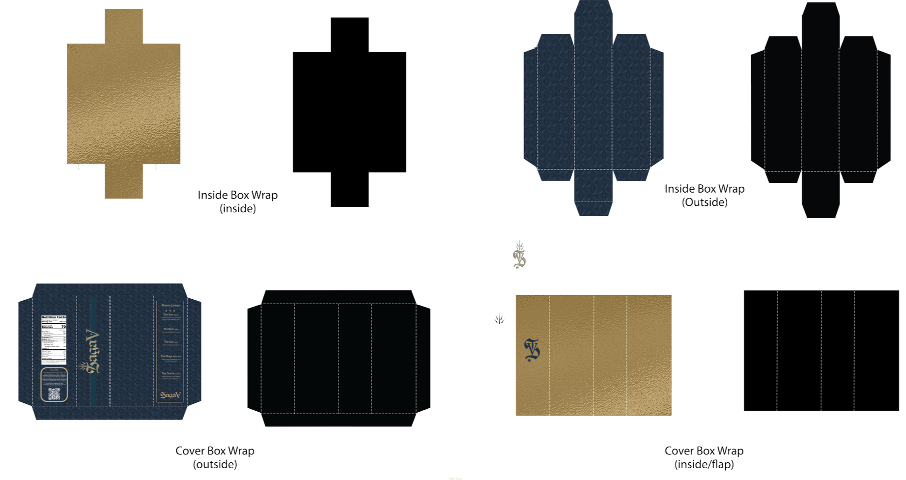 project dielines and design illustration