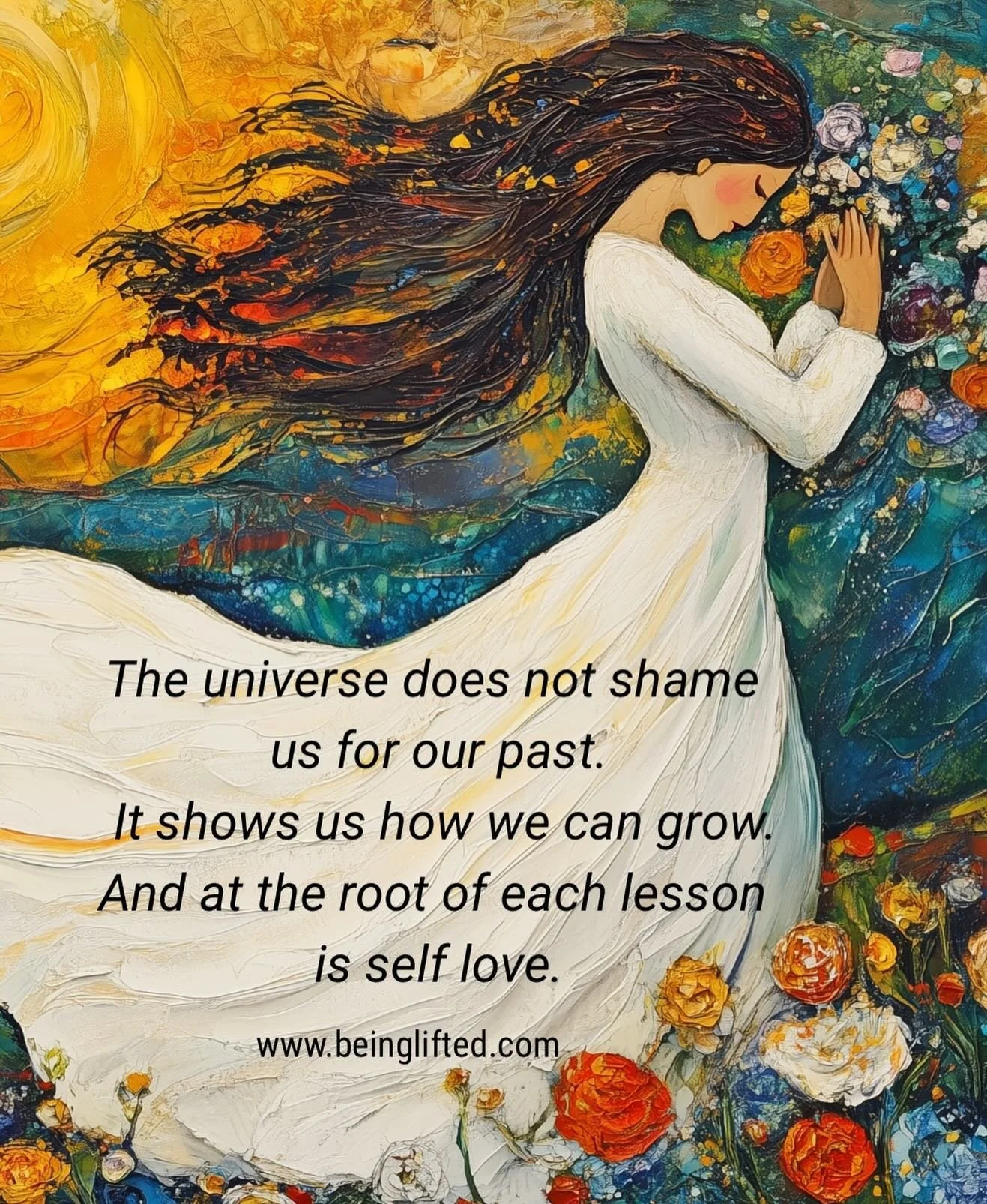 When we learn how to show ourselves love, struggle transforms into strength.

Not the kind of strength we use to push through things with grit.

The kind that builds a foundation of resilience and peace.

It does not exhaust.

It helps us transcend &