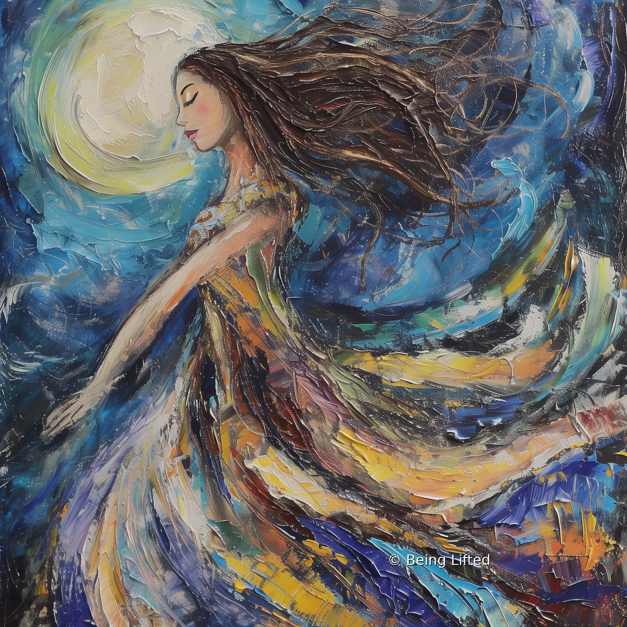 Woman dancing and in the flow after seeing proof tha energy work is real and helpful