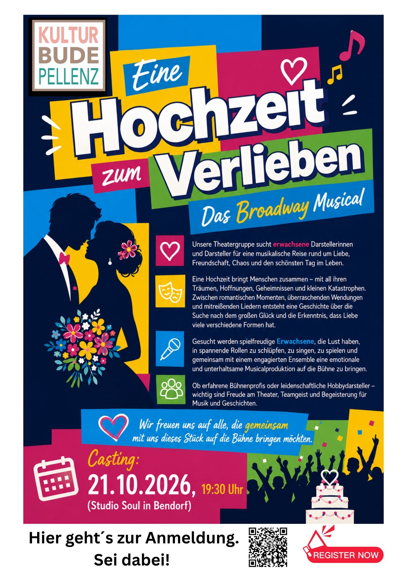 Casting für Erwachsene - Eine Hochzeit zum Verlieben - Broadway Musical