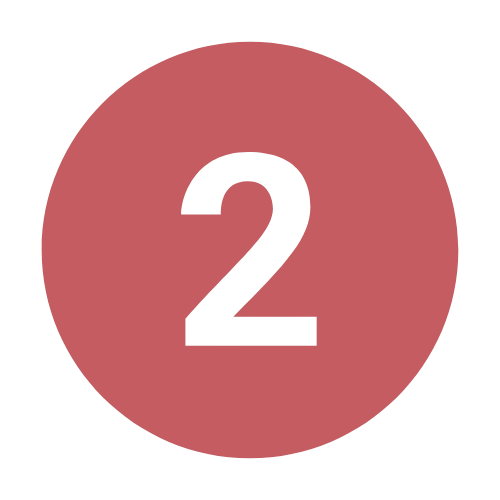 A red circular marker with the number 2 in black.