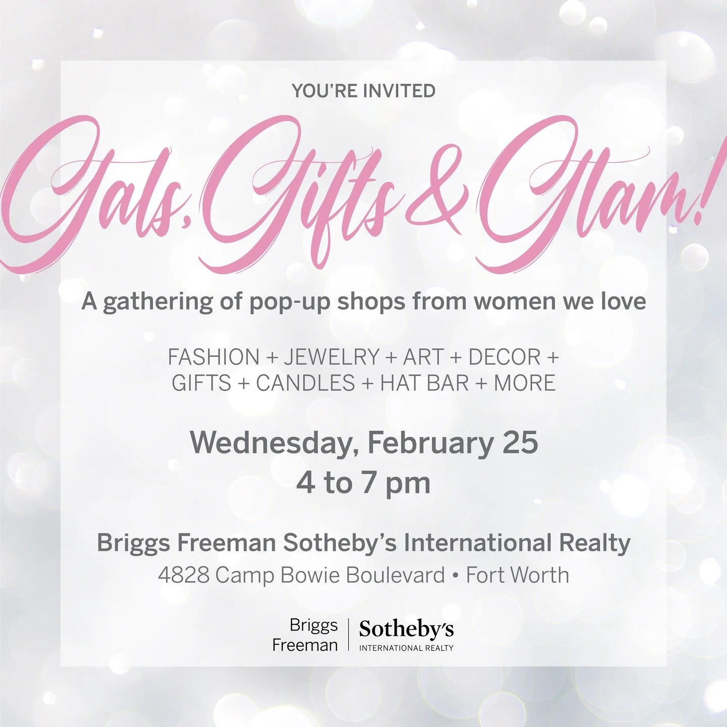 ✨ 𝐒𝐚𝐯𝐞 𝐭𝐡𝐞 𝐃𝐚𝐭𝐞! ✨

Mary&rsquo;s Cheese Parlor is so excited to be part of 𝐆𝐚𝐥𝐬, 𝐆𝐢𝐟𝐭𝐬 &amp; 𝐆𝐥𝐚𝐦 &mdash; a fun evening of pop-up shops from women we love. 💗

Mary will be there with 𝐩𝐥𝐞𝐧𝐭𝐲 𝐨𝐟 𝐜𝐡𝐞𝐞𝐬𝐞 𝐭𝐨 𝐭𝐚𝐬