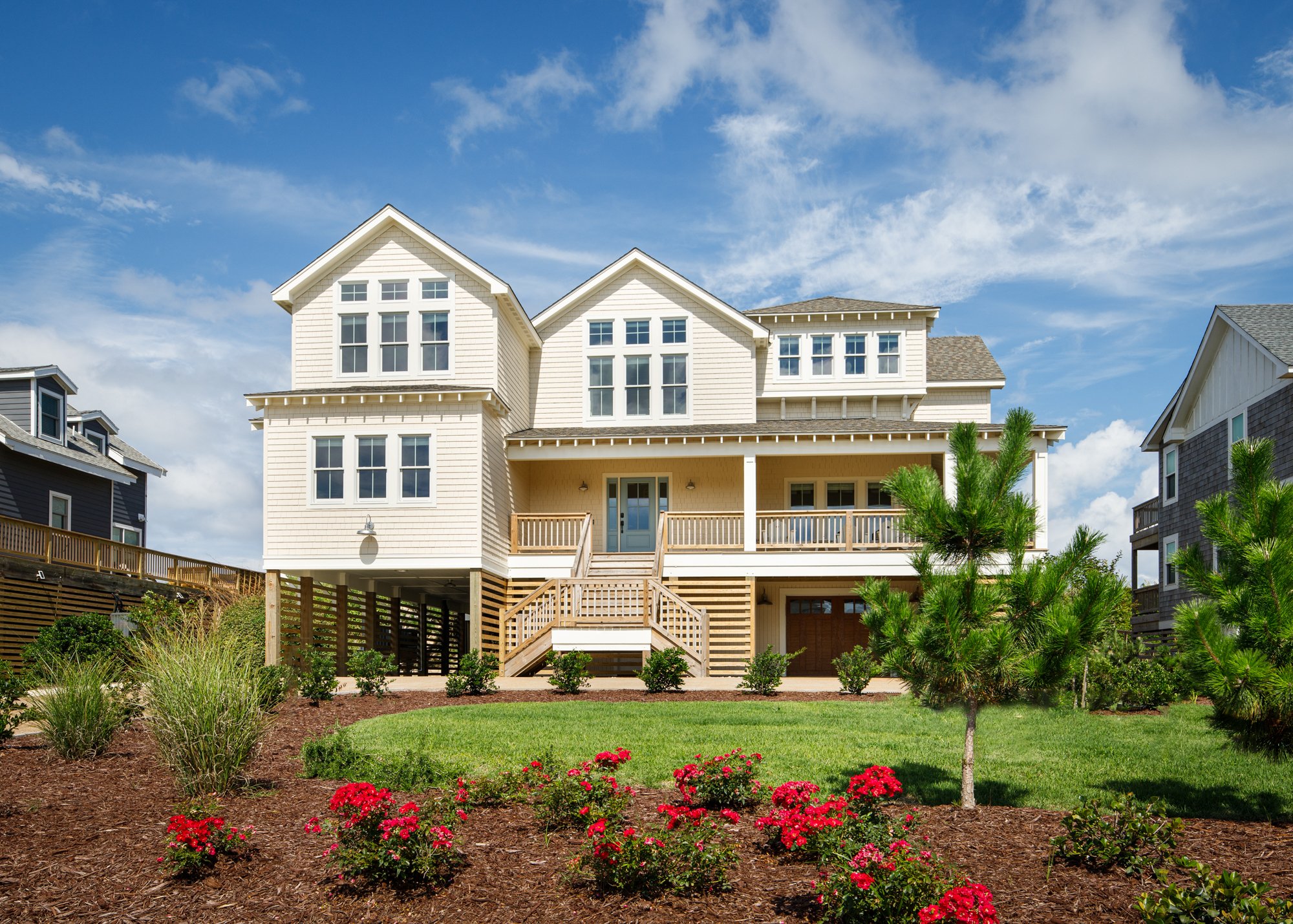 A standout build in the Sanderling neighborhood of Duck, NC by @griggsandco.