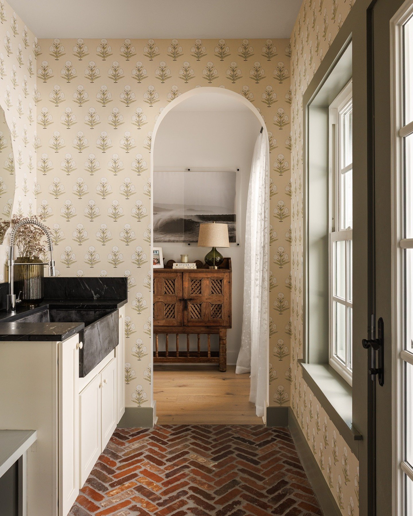 I&rsquo;ve always wanted to capture an archway pulling you into the next room. Thoughtfully designed by Lisa Jorfald.