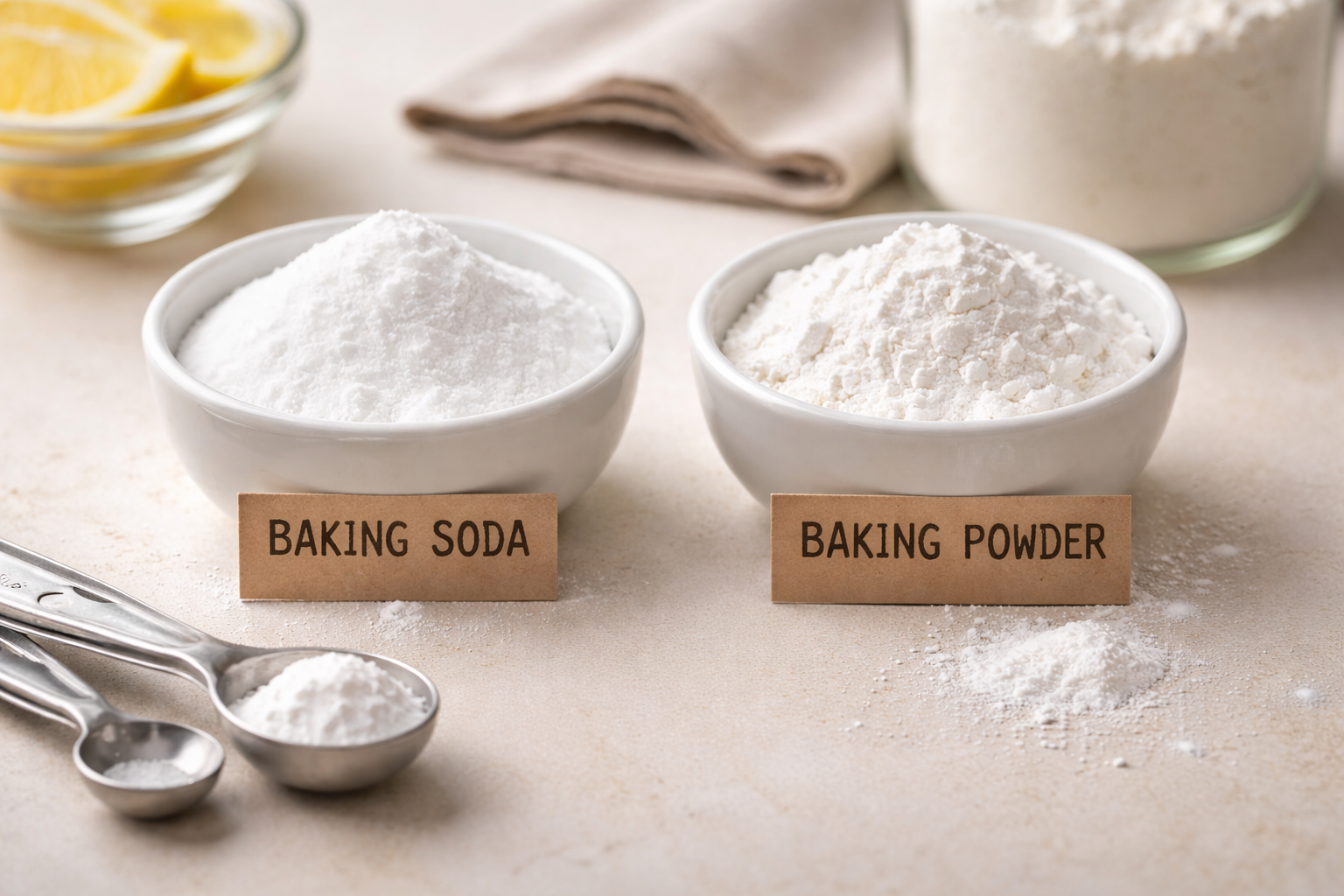 What Is the Difference Between Baking Soda and Baking Powder?