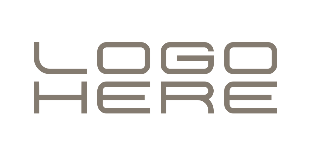 Placeholder image with the text 'LOGO HERE' in a modern, stylized font.