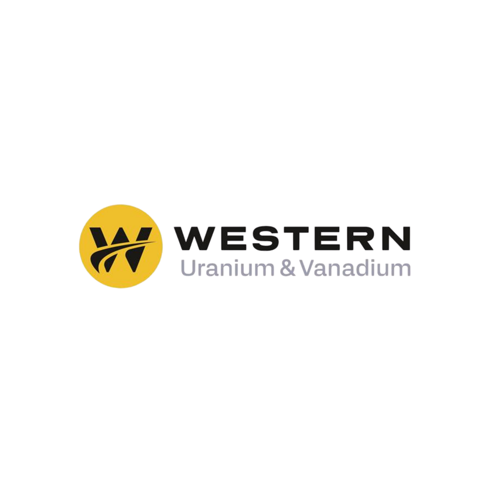 Western Uranium & Vanadium logo with a yellow circle and black W symbol, and black text reading 'Western' and smaller purple text reading 'Uranium & Vanadium'.