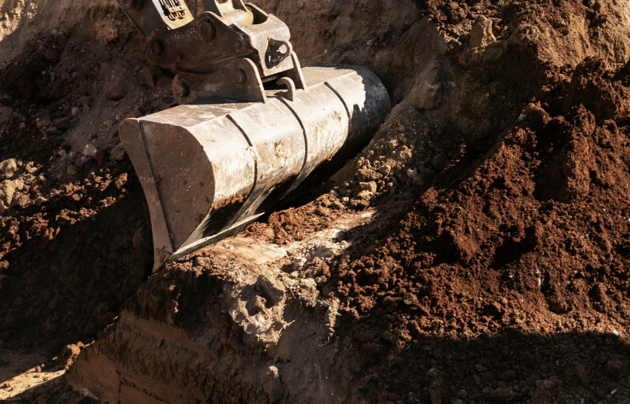 Septic installation completed in Asheville, North Carolina.