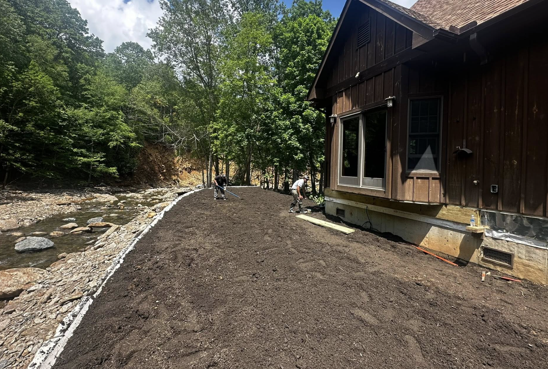 Earthworks and excavation services in Hendersonville, North Carolina.