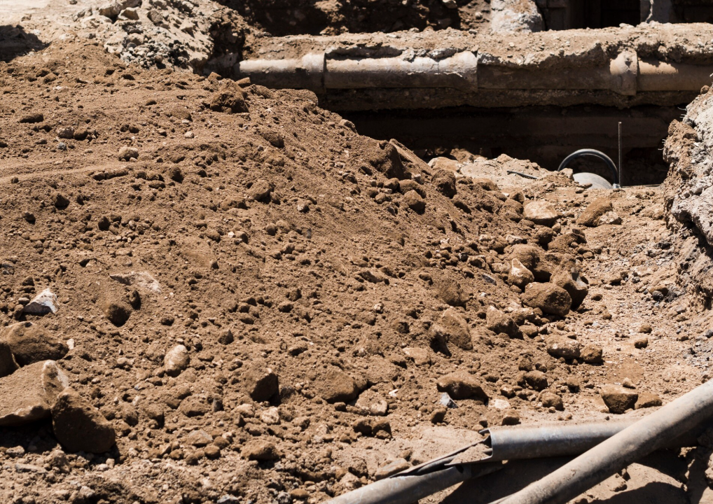 Septic system services completed in Marion, North Carolina.