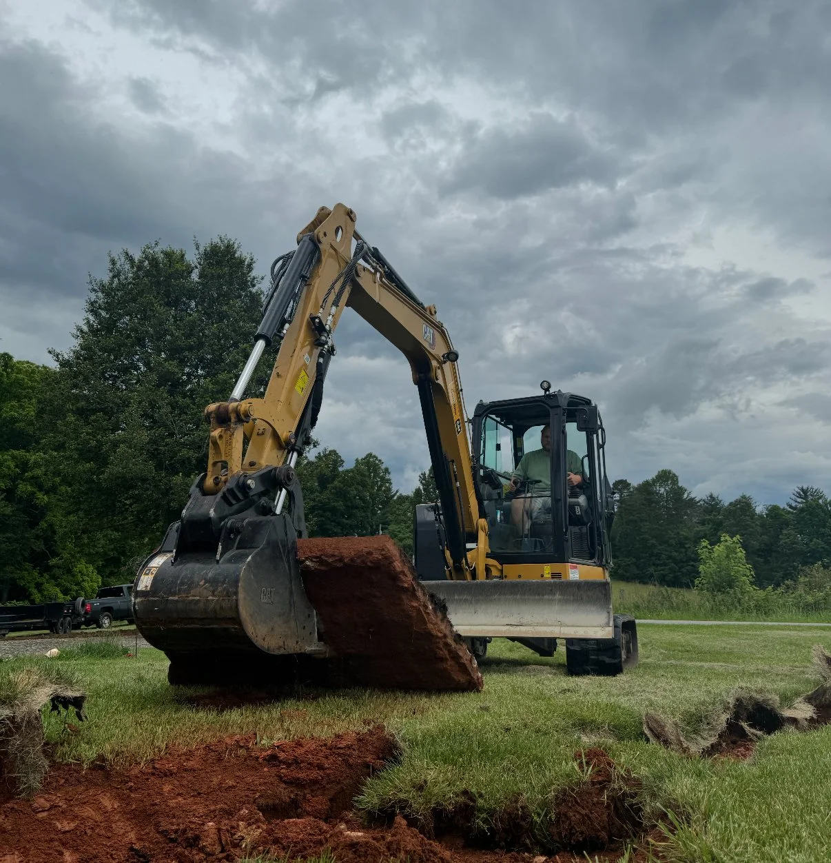 Demolition services completed in Marion, North Carolina.