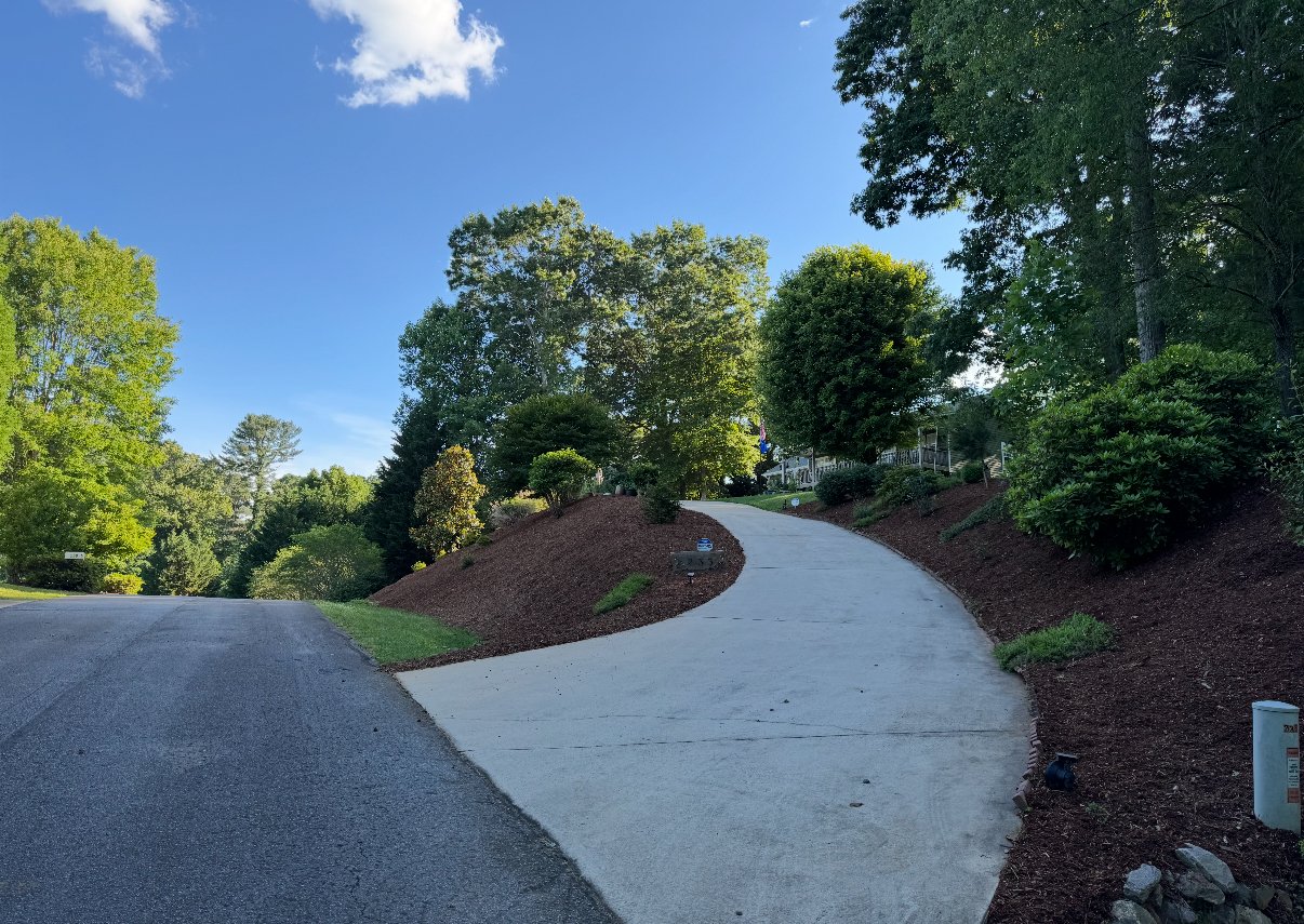 Erosion control solutions completed in Asheville, North Carolina.