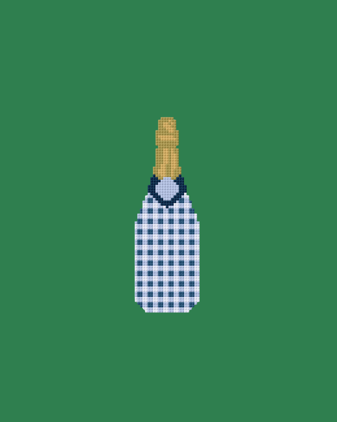 Gingham Champagne Mini