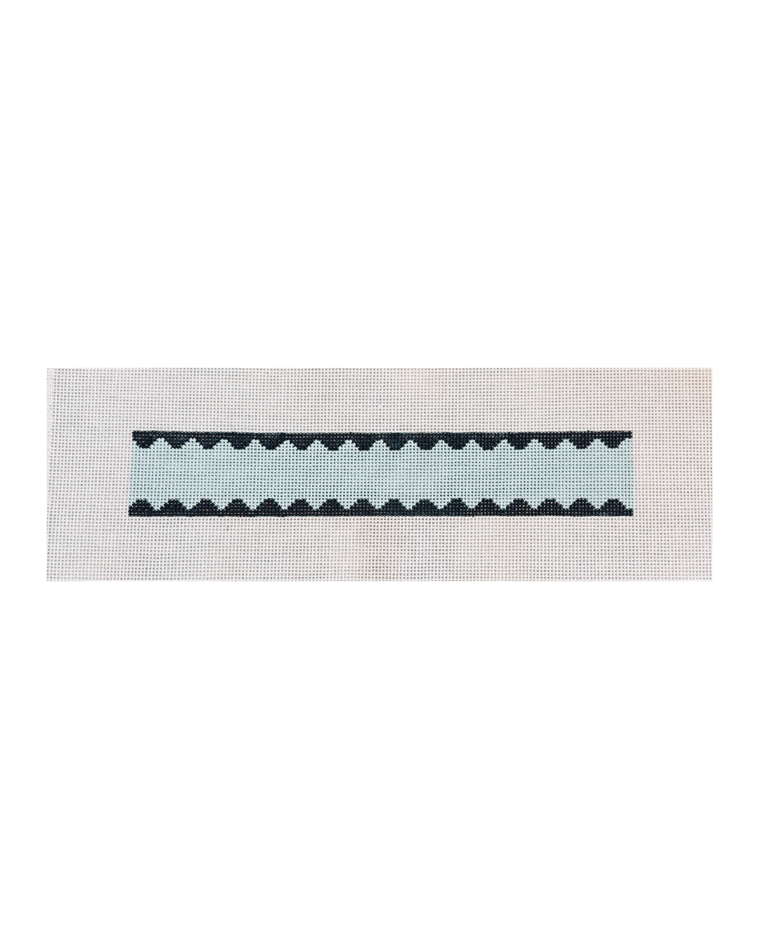 Navy Scalloped Key Fob