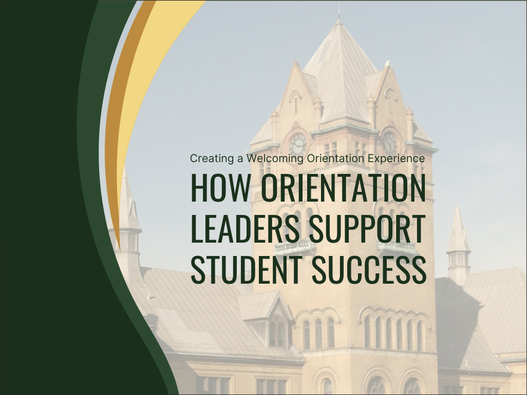 Creating a Welcoming Orientation Experience | Presentation Design