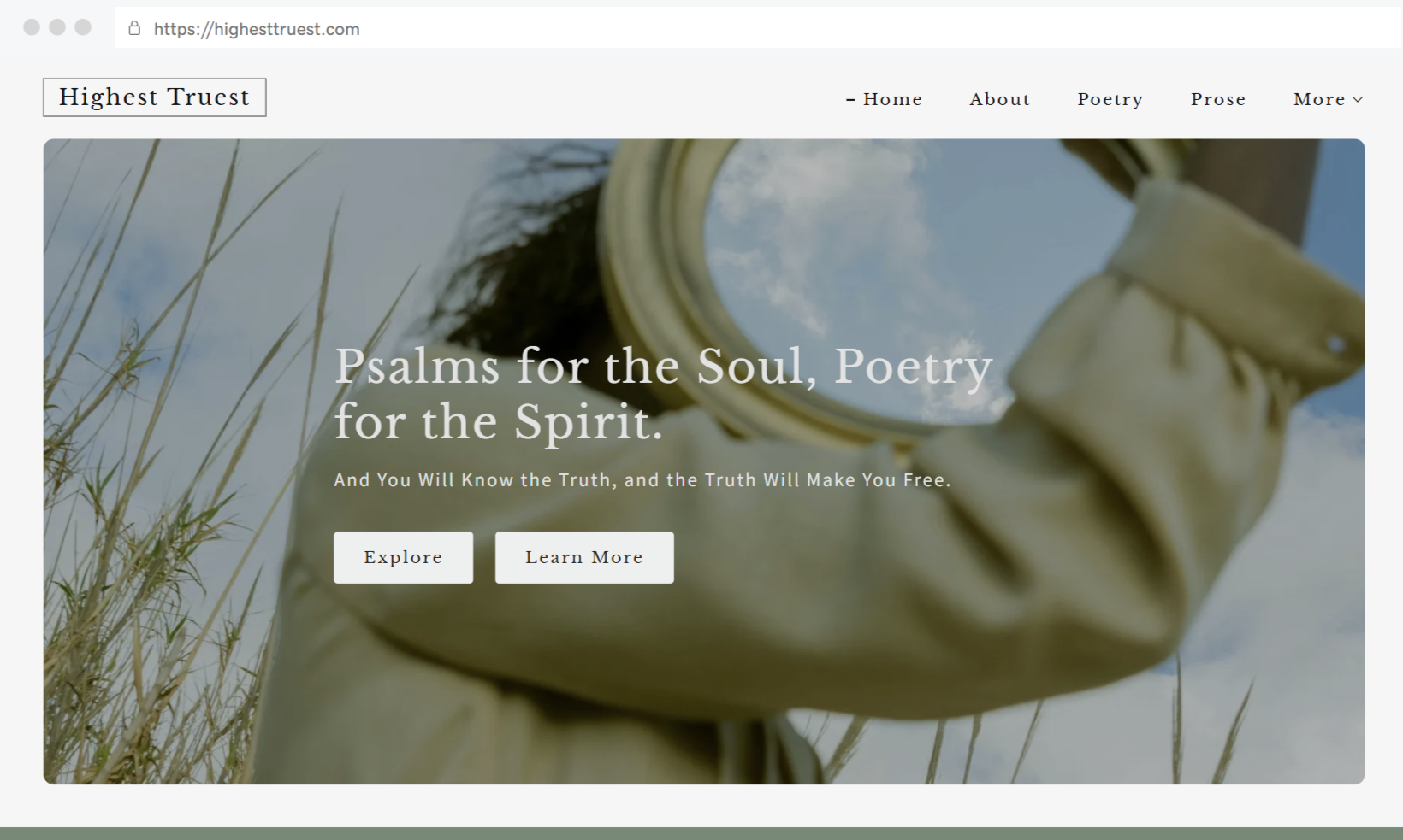 Highest Truest | Digital Portfolio Website