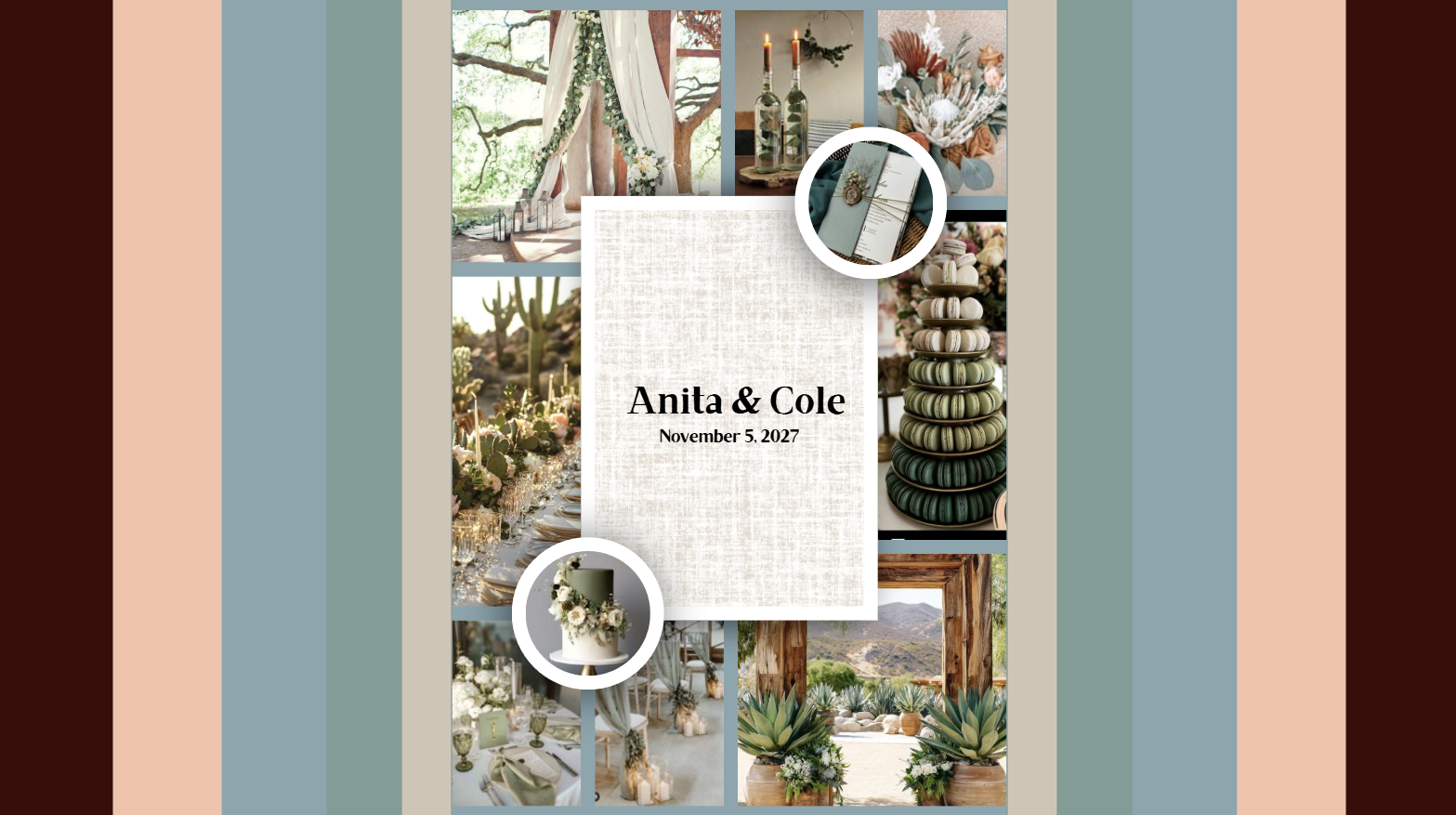 Desert-Inspired Wedding Design Presentation