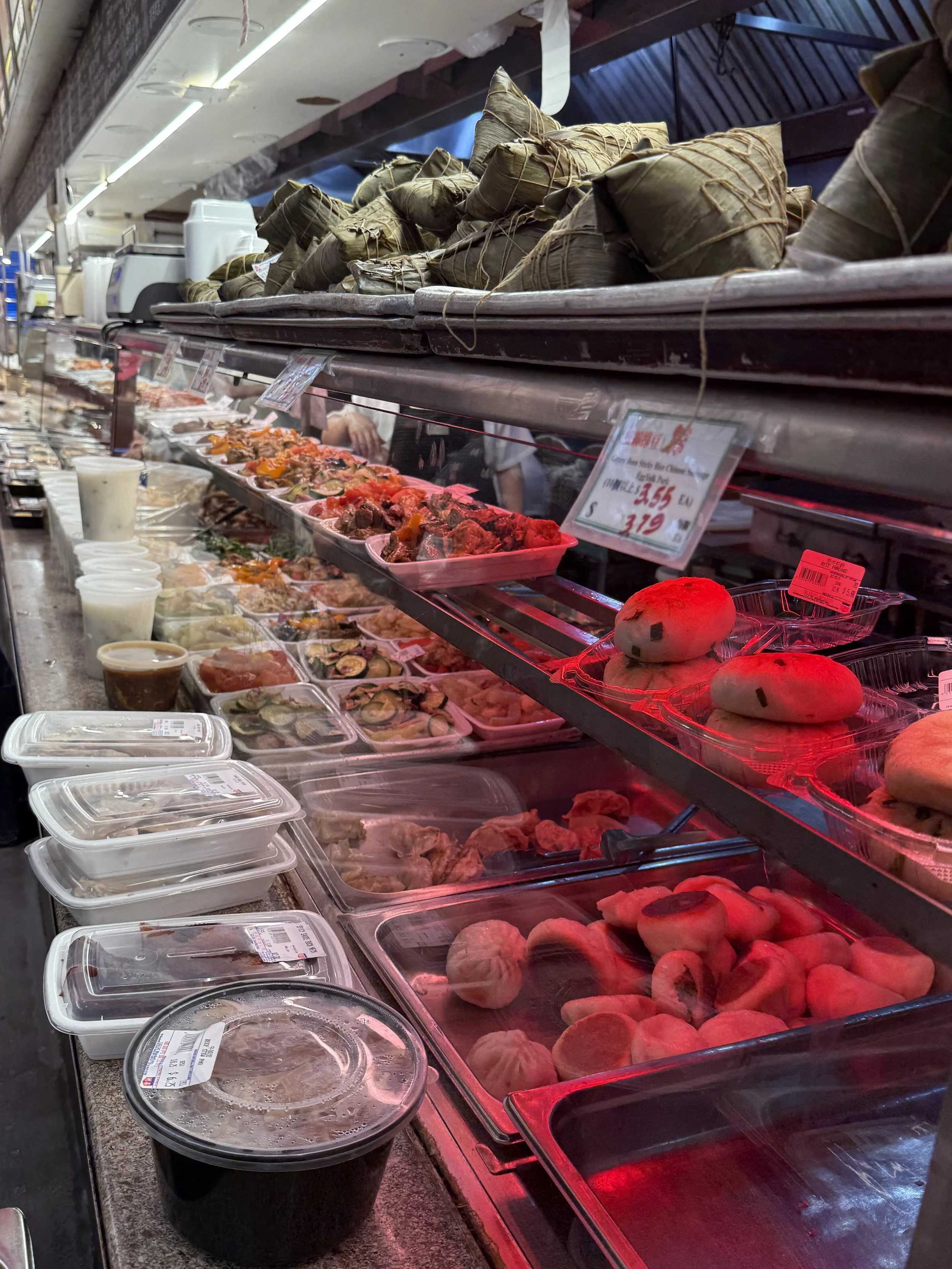 At the food market on Elizabeth Street