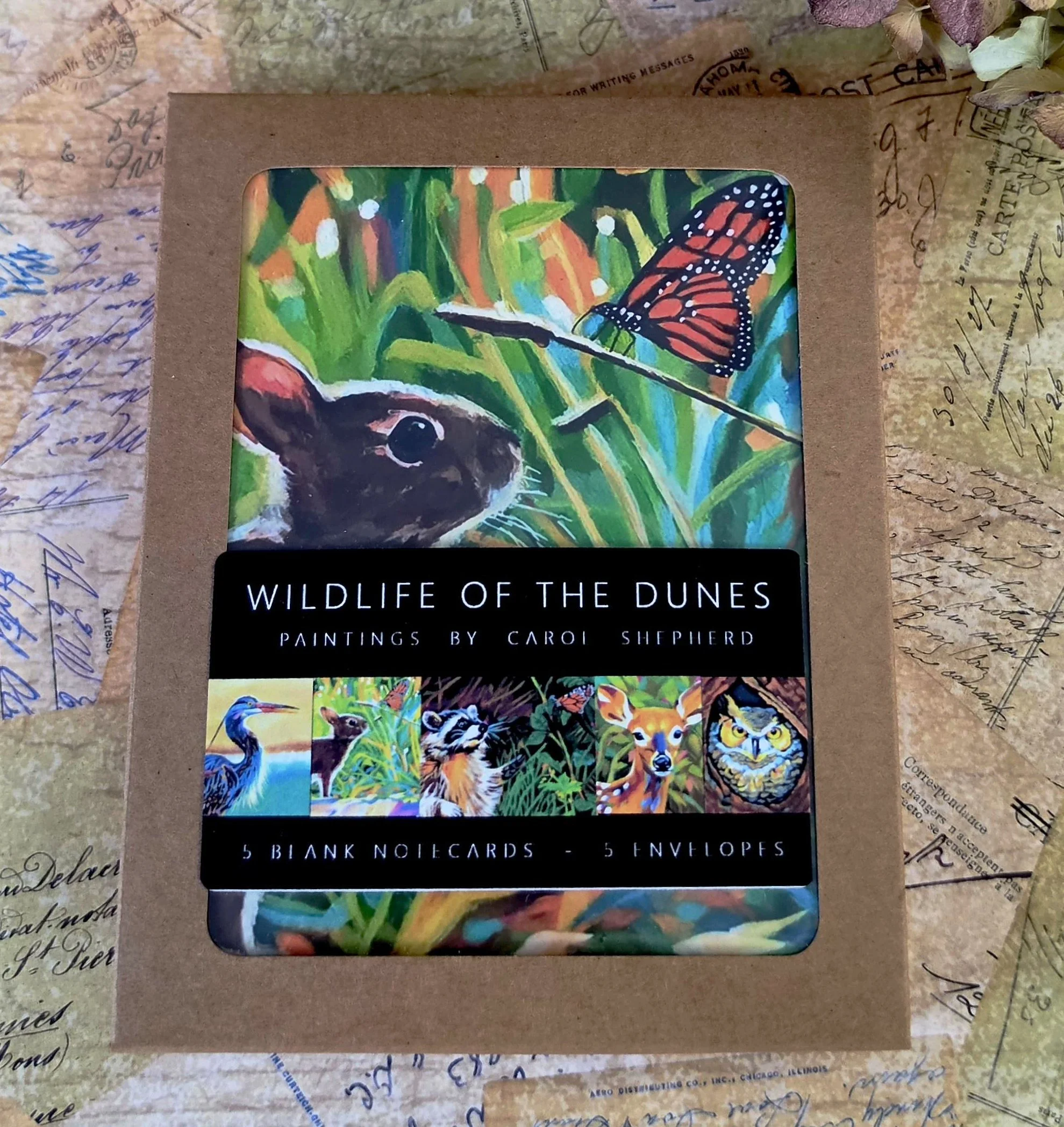 Handmade Note Cards - Wildlife of the Dunes Collection