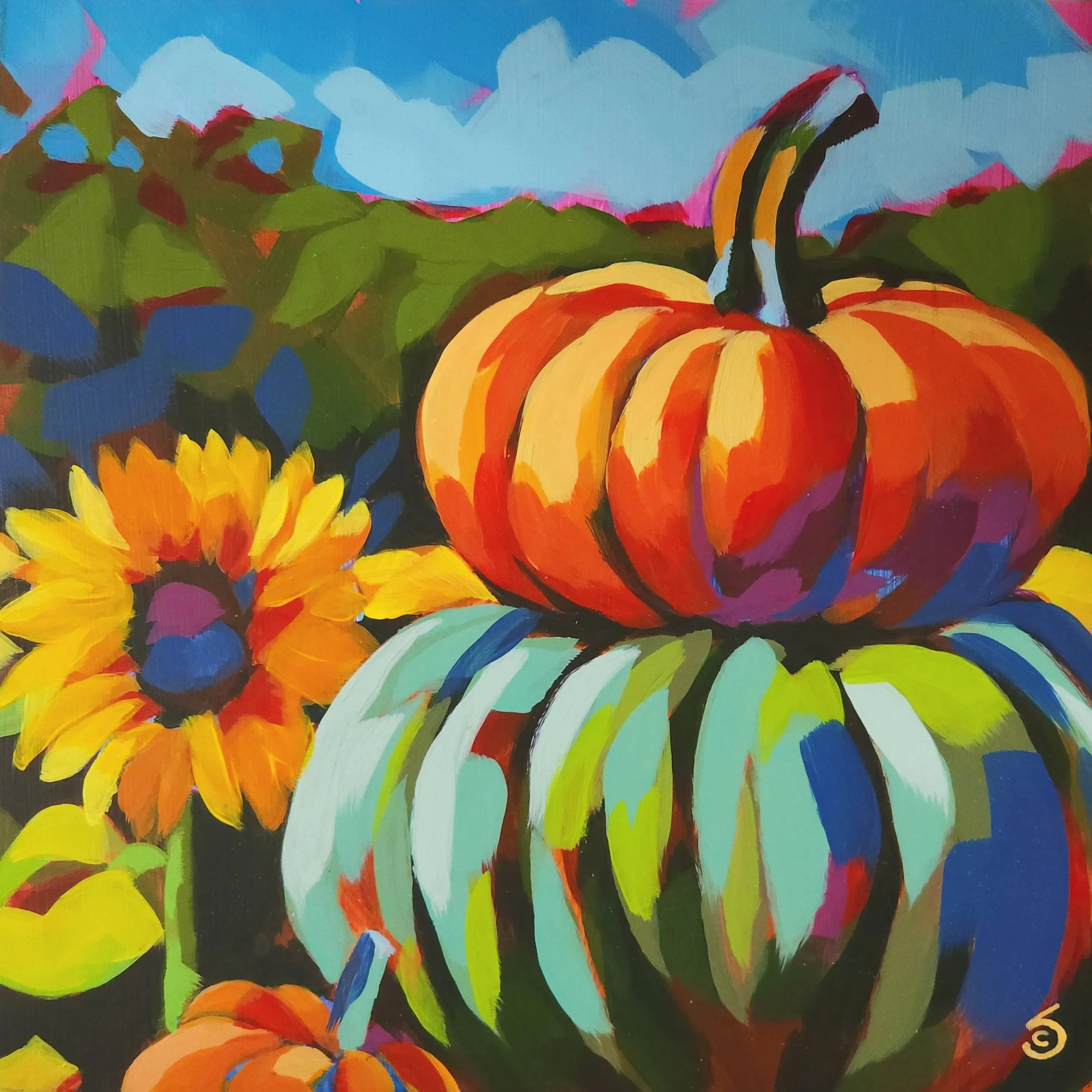 Patchwork Pumpkins - Prints