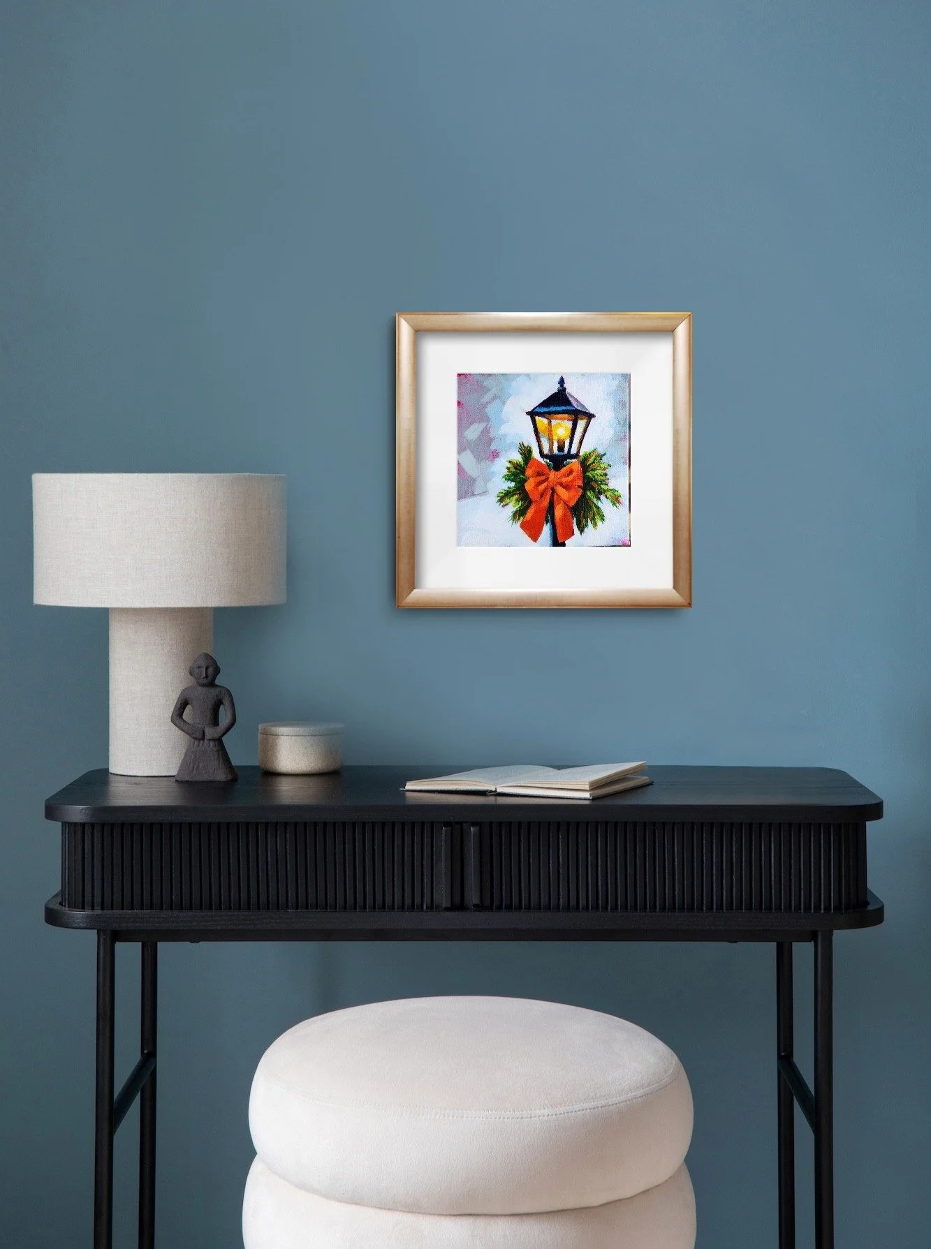 lamppost mattframed print.JPG