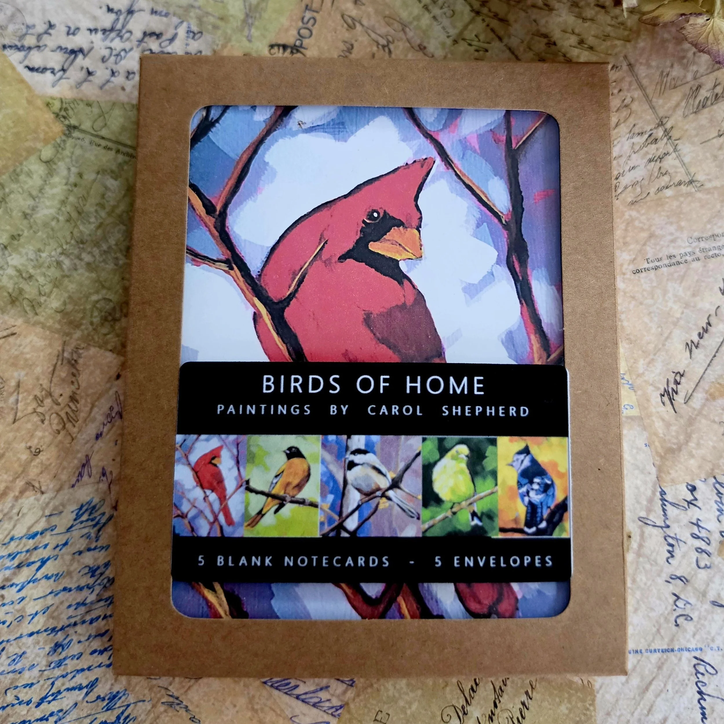 Handmade Note Cards - Birds of Home Collection