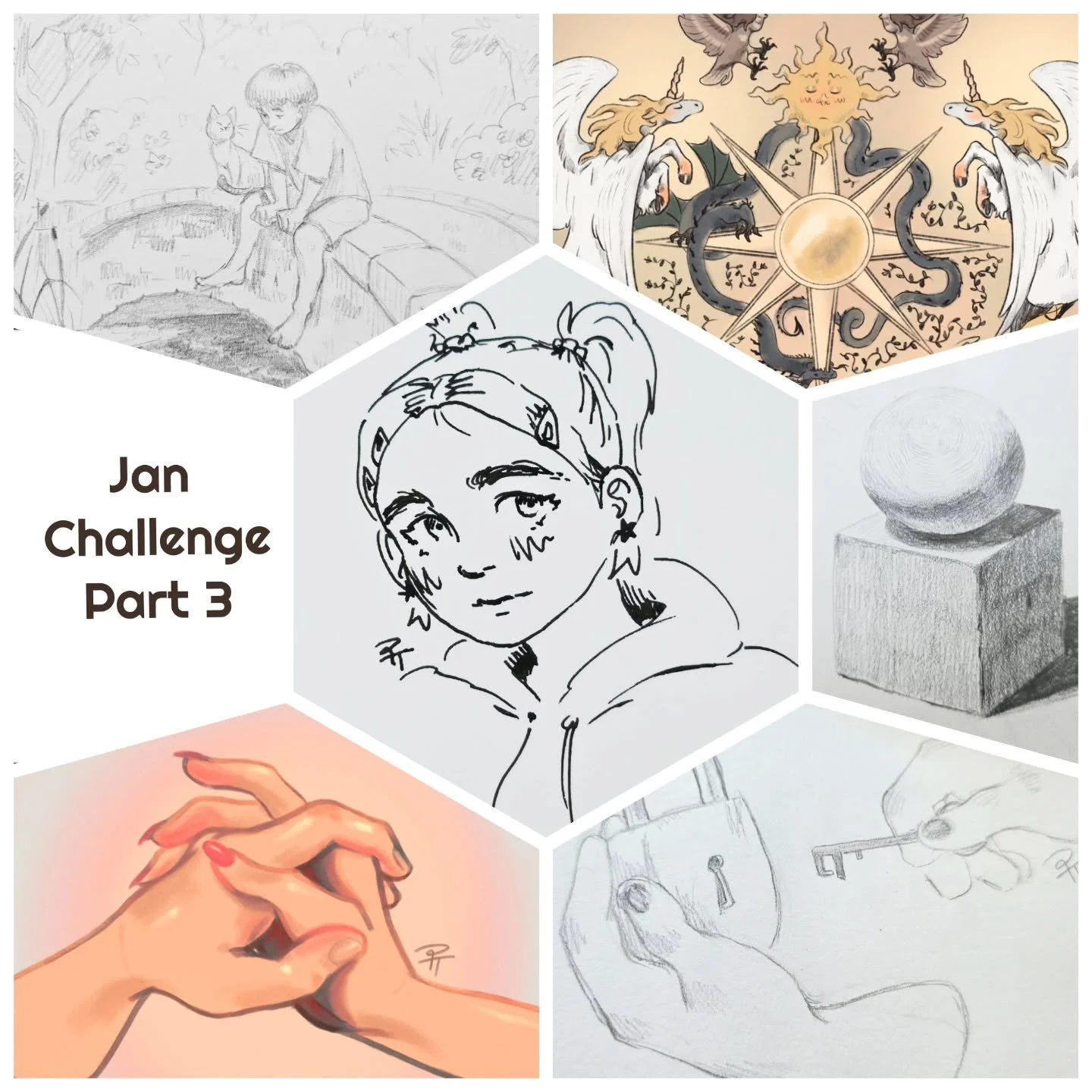 Lucky last

A mish mash of different subjects and styles. I reached for my pencil more as that's my comfort medium

22. Map
23. Sphere
24. Anchor
26. Compass
27. Lock
28. Soar
29. Puzzle
30. Castle
31. Ink

#artchallenge #dailysketch