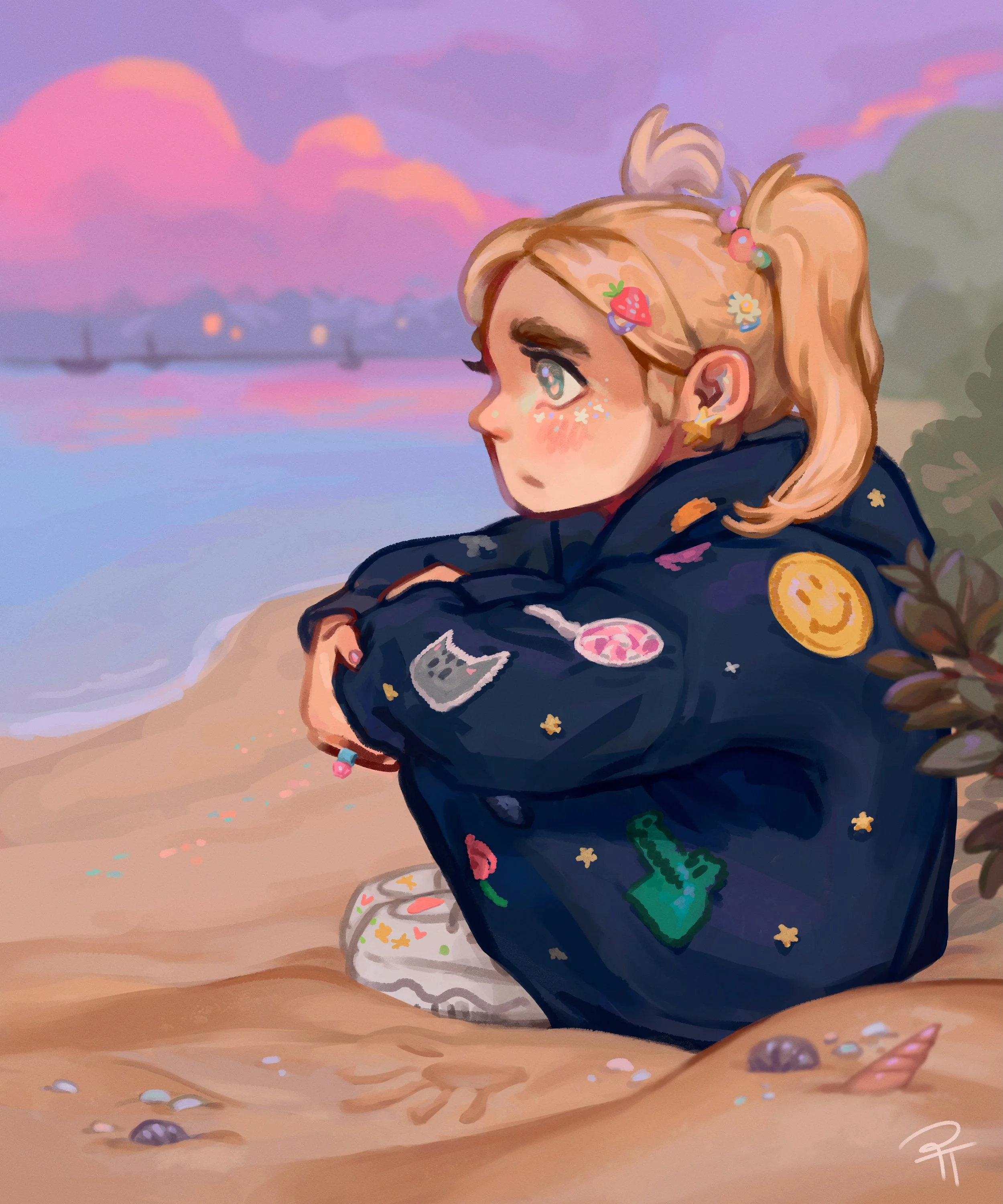&lsquo;Sitting With Your Younger Self&rsquo;

A new piece featuring my OC 👐
