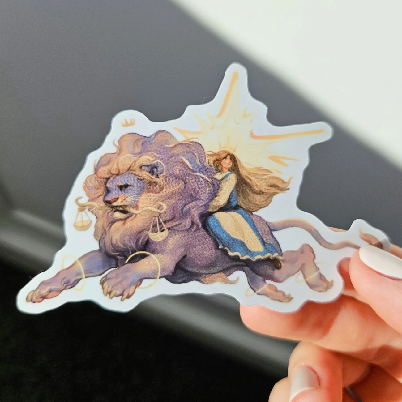 The Lion of Justice Sticker
