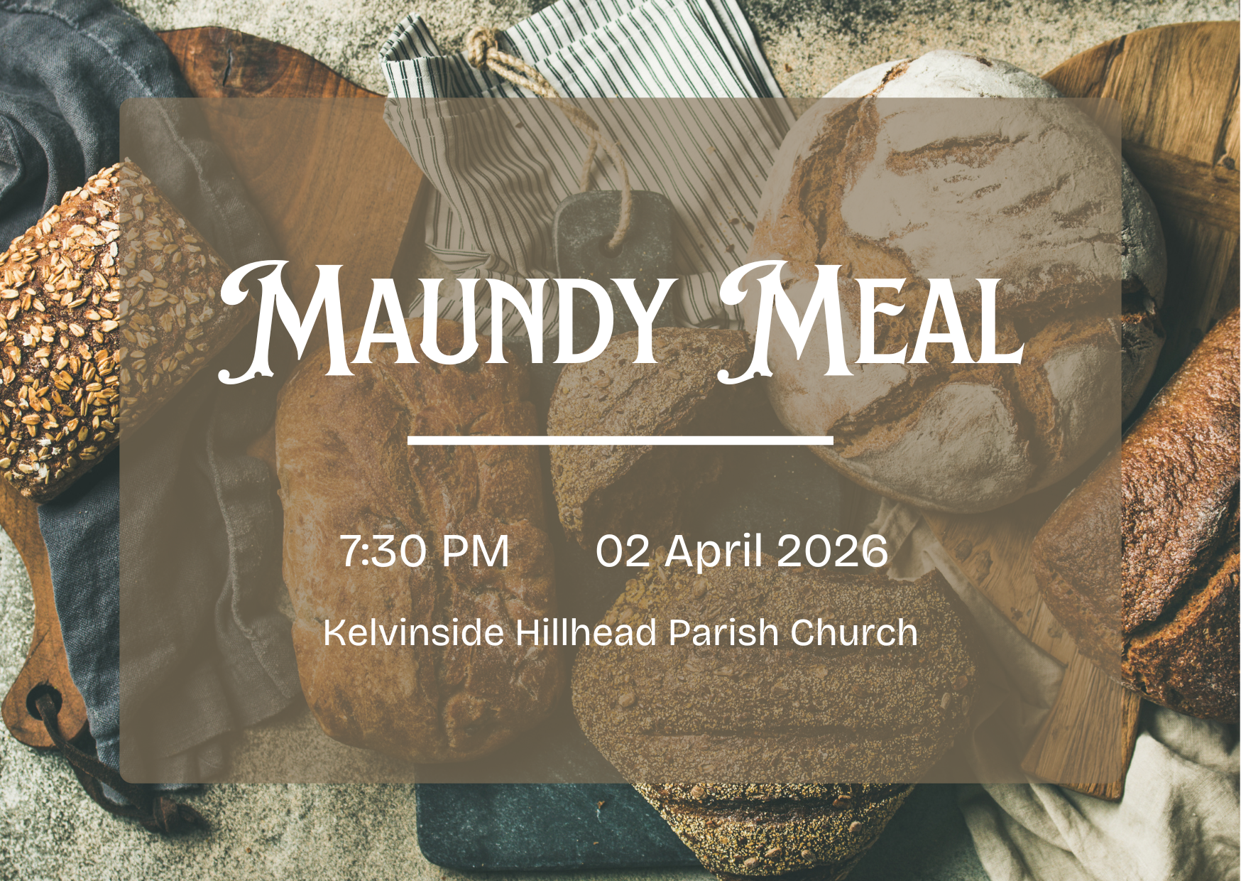 Maundy Thursday Meal
