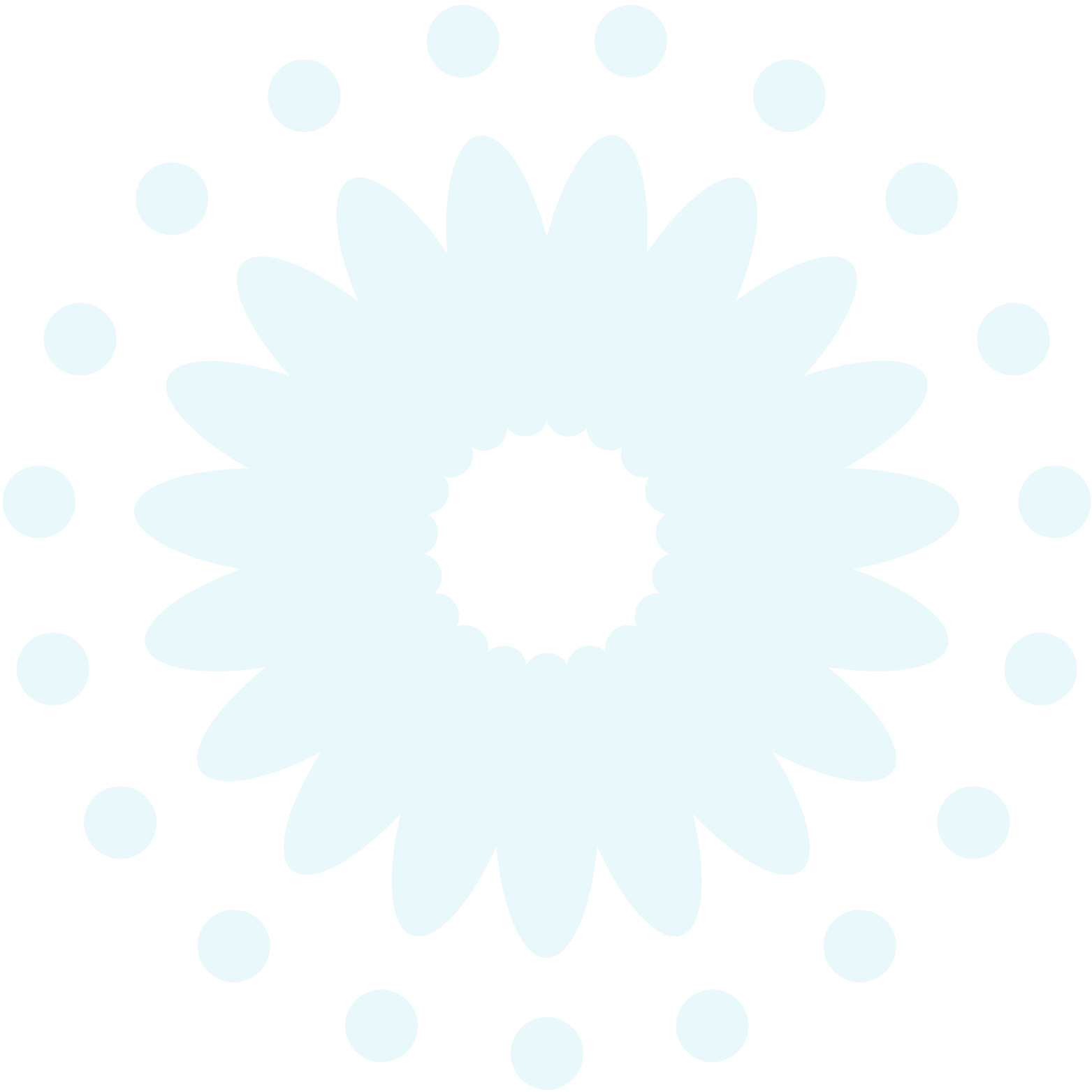 Geometric drawing of an outline square with sections divided by vertical, horizontal, and diagonal lines.