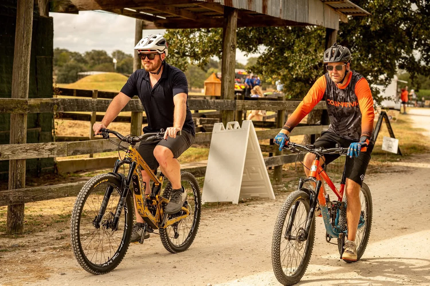 Two volunteers at Pumpkinpalooza at Millican Preserve in College Station