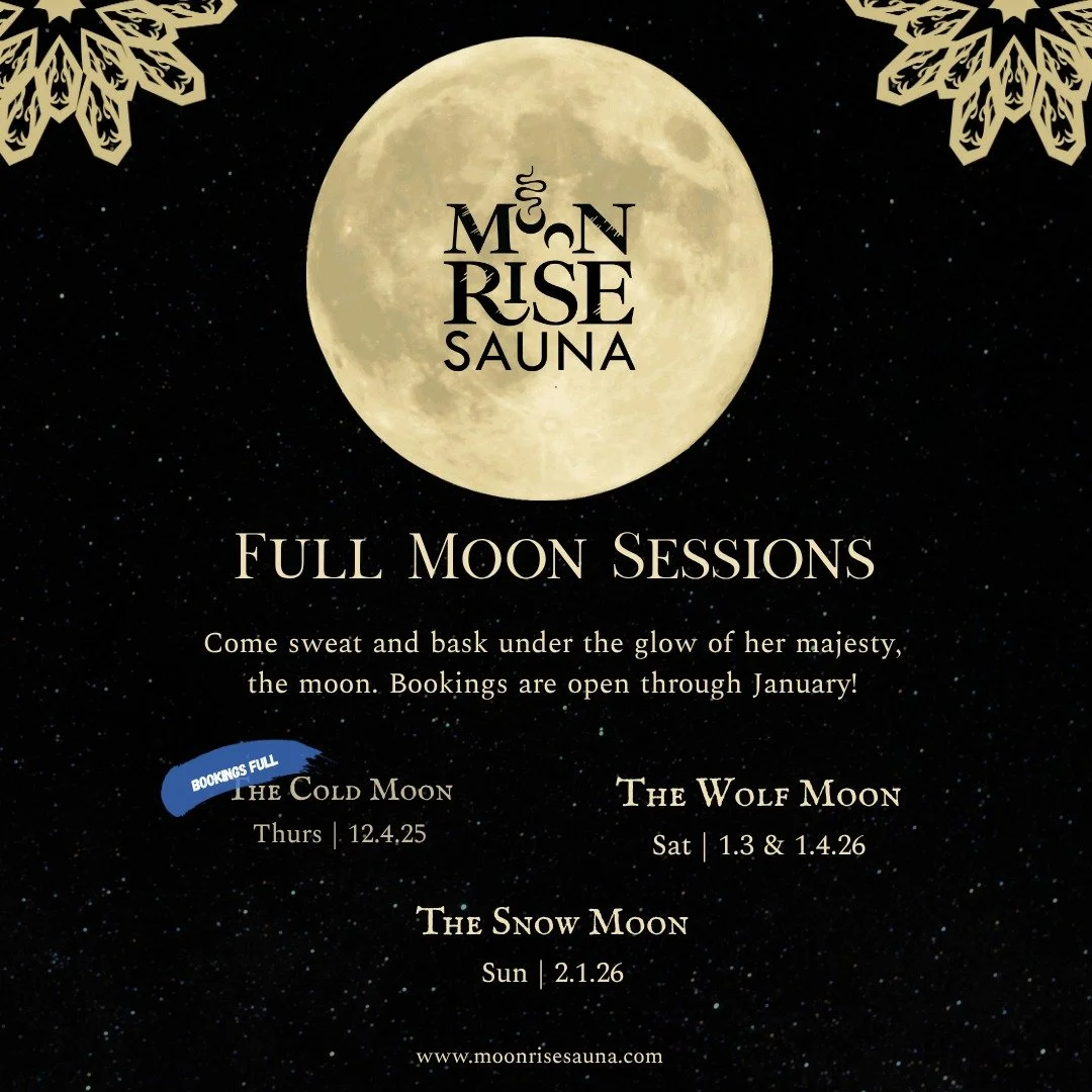 In accordance with our namesake, we're making it official - full moon AND new moon nights are open for bookings all the way through January. December's full moon night is already full so we encourage folks who are as obsessed with the moon as we are 