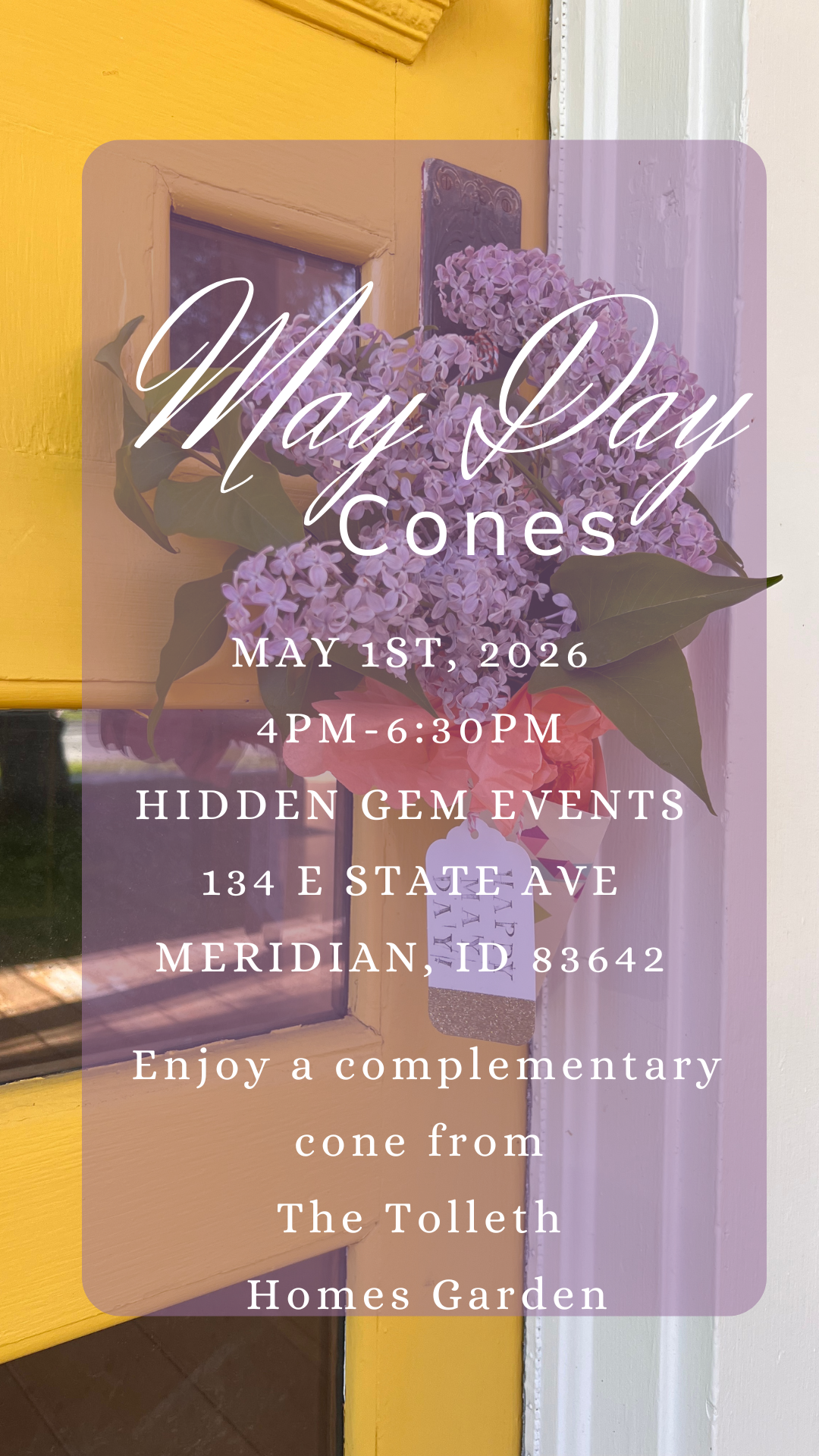 May Day Cones at the Tolleth Home