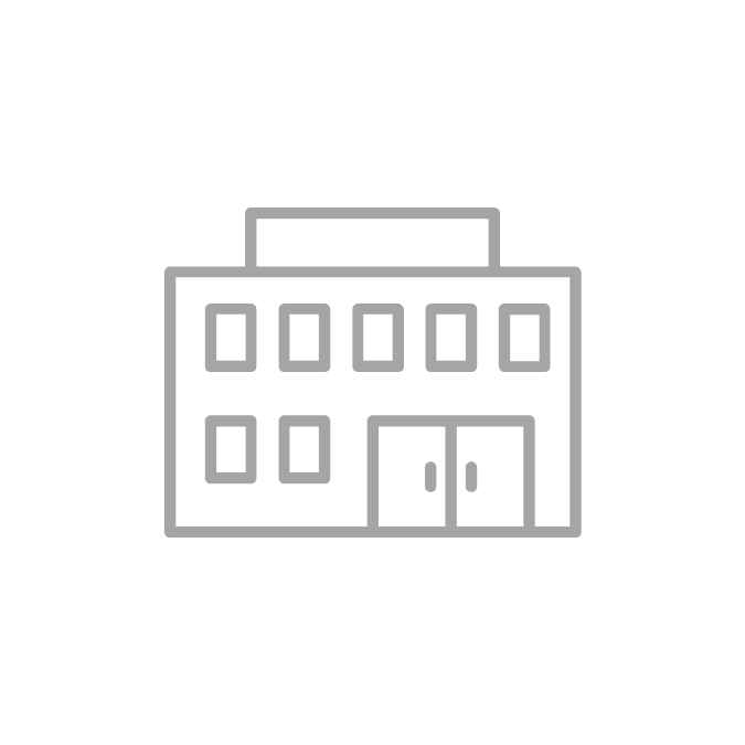 Icon of a school building with multiple windows and double doors